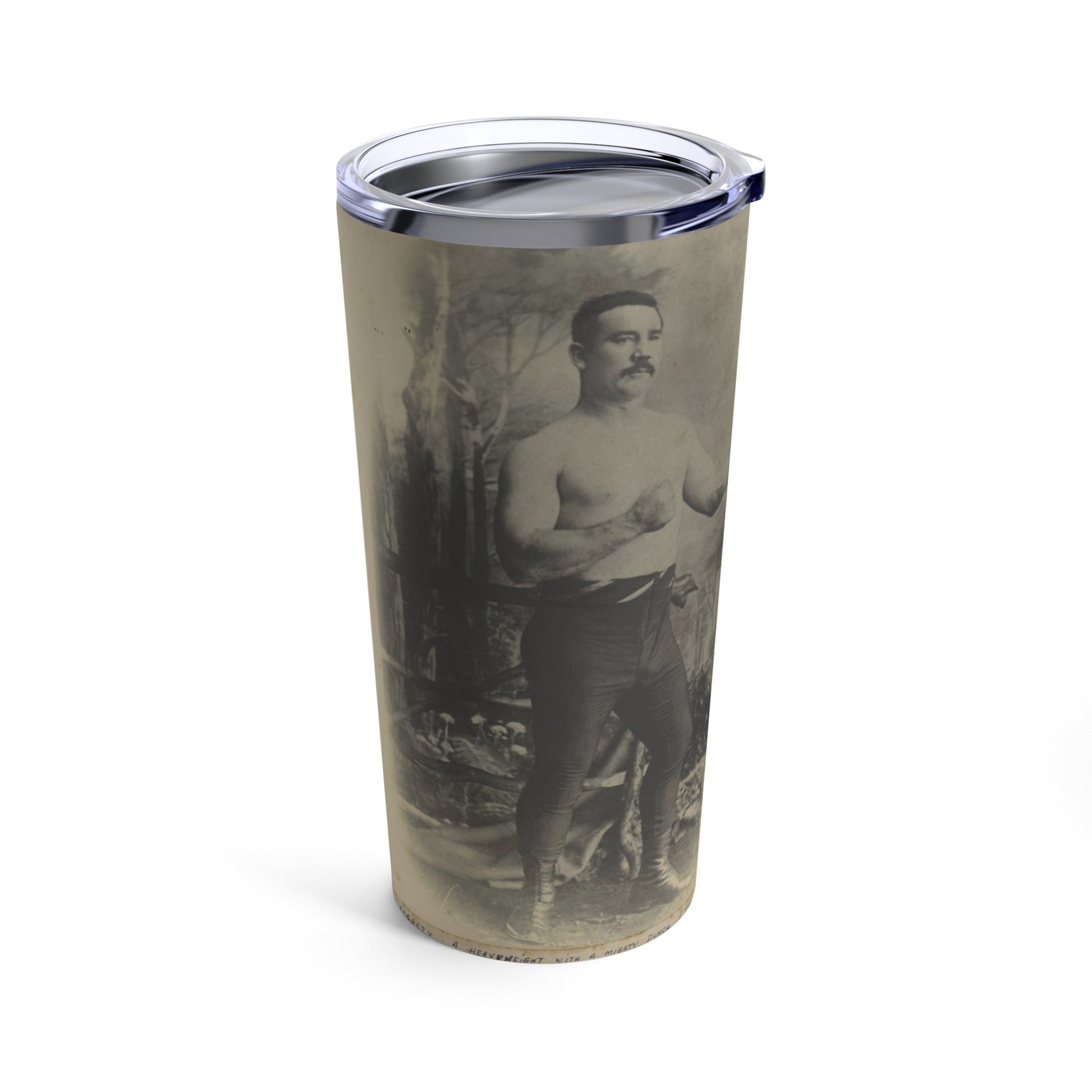 Tumbler Mug - Old School Boxer Photo Design - Old School Male 