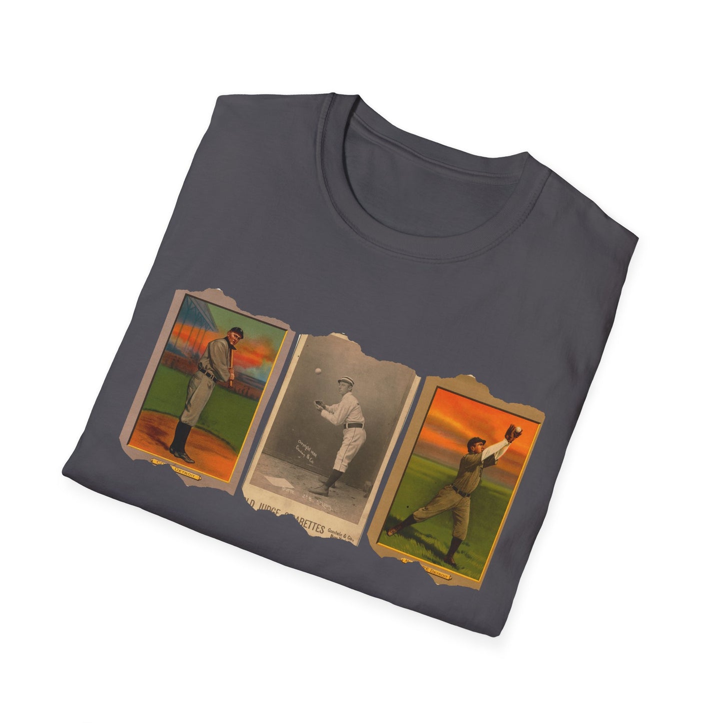 Retro Baseball Card Graphic Unisex Softstyle Tee