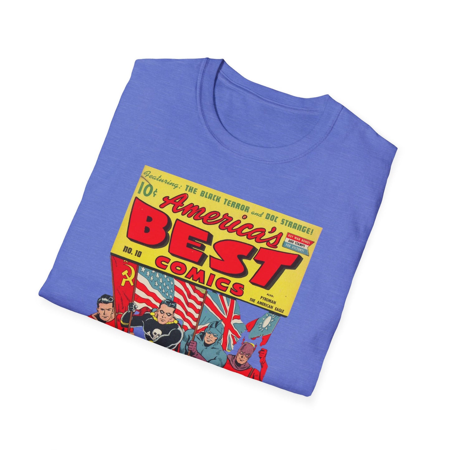 Retro America's Best Comic Book T-Shirt - Unisex Softstyle Tee for Comic Fans & Enthusiasts