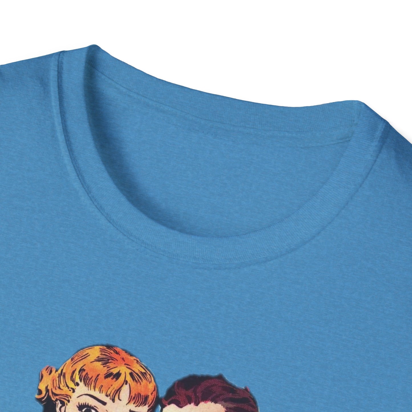 Vintage Comic Style Unisex T-Shirt Featuring Dynamic Duo