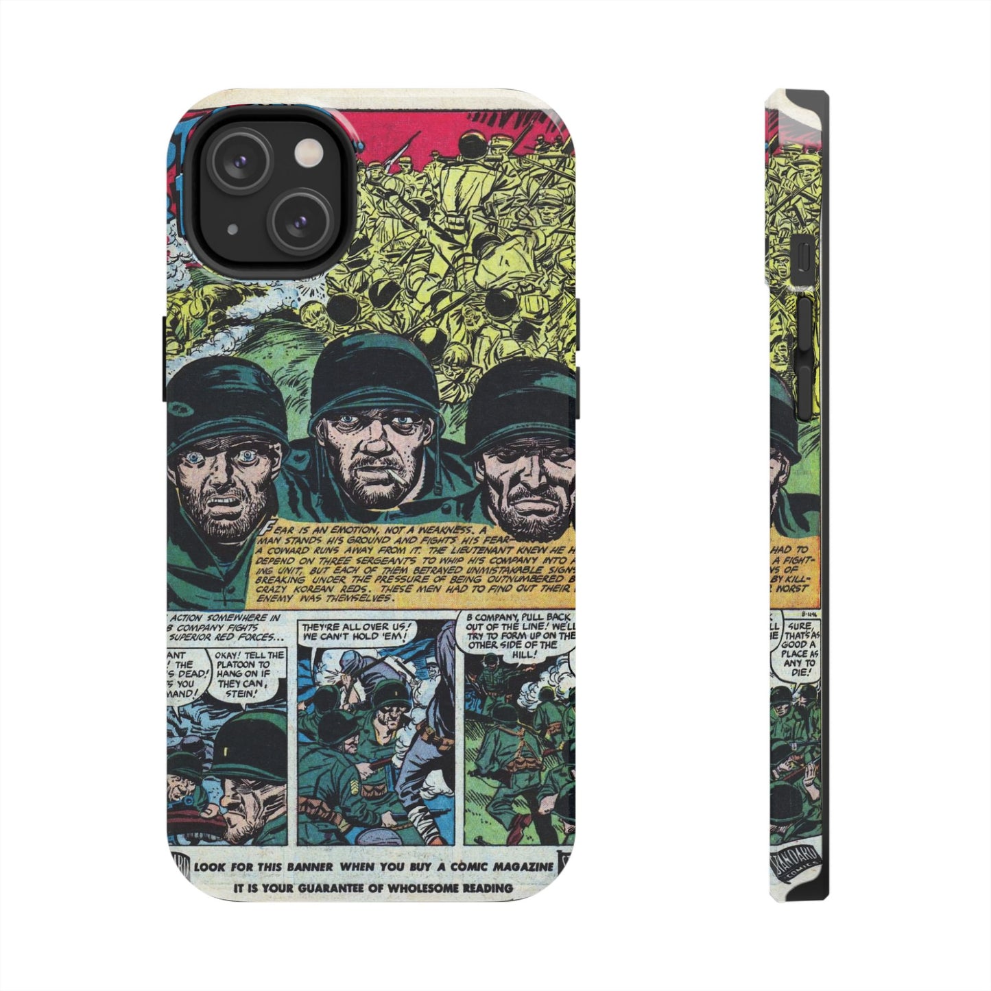 Vintage Military Comic-Inspired Phone Case - Old School Male 