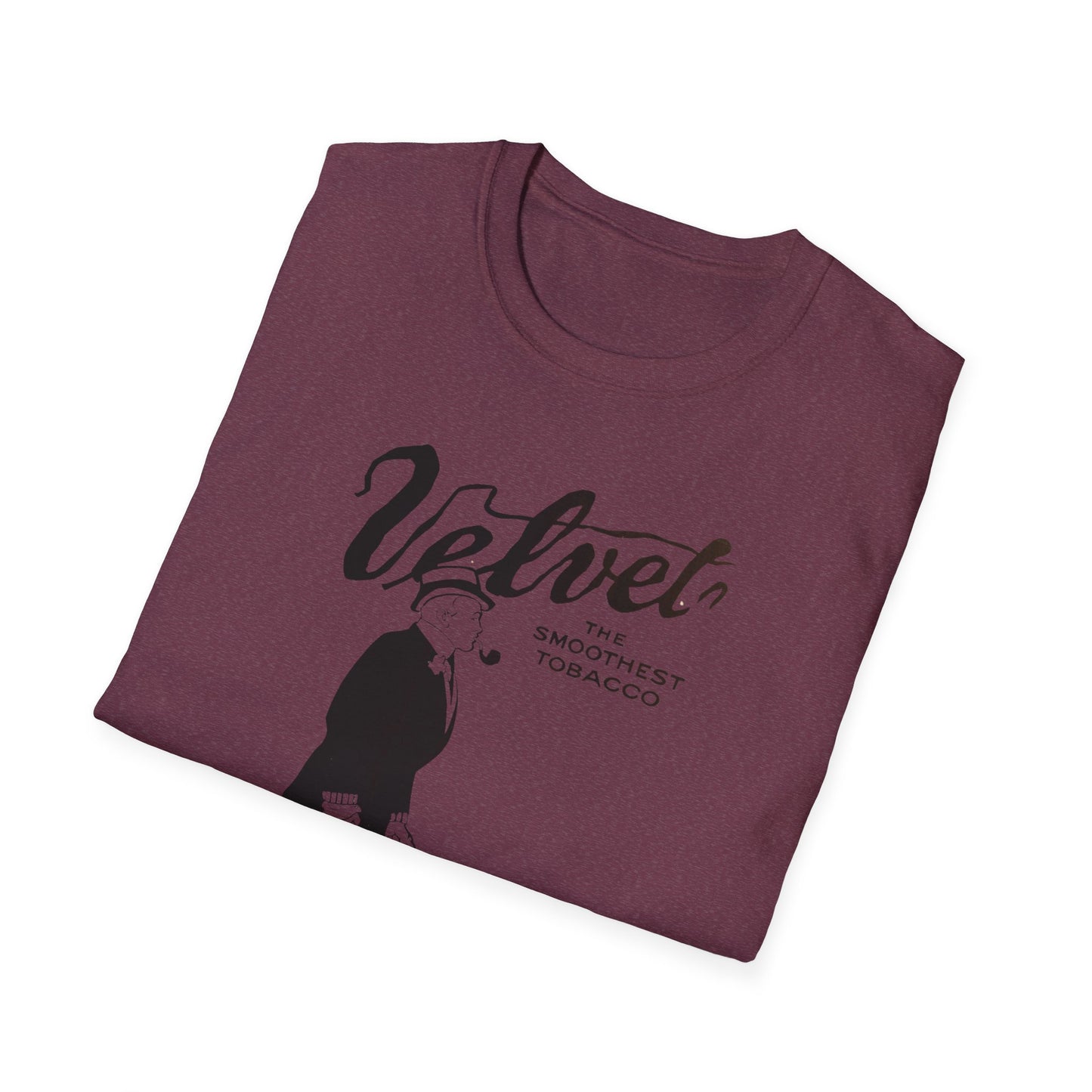 Vintage Velvet Tobacco Ad Unisex T-Shirt - Retro Style, 100% Soft Cotton, Classic Fit