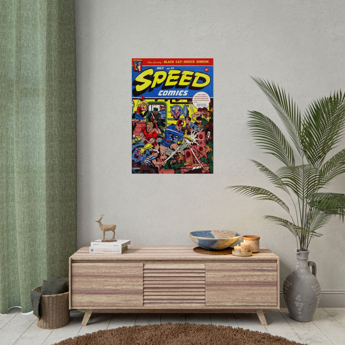 Retro Speed Comics Rolled Poster Rolled Posters