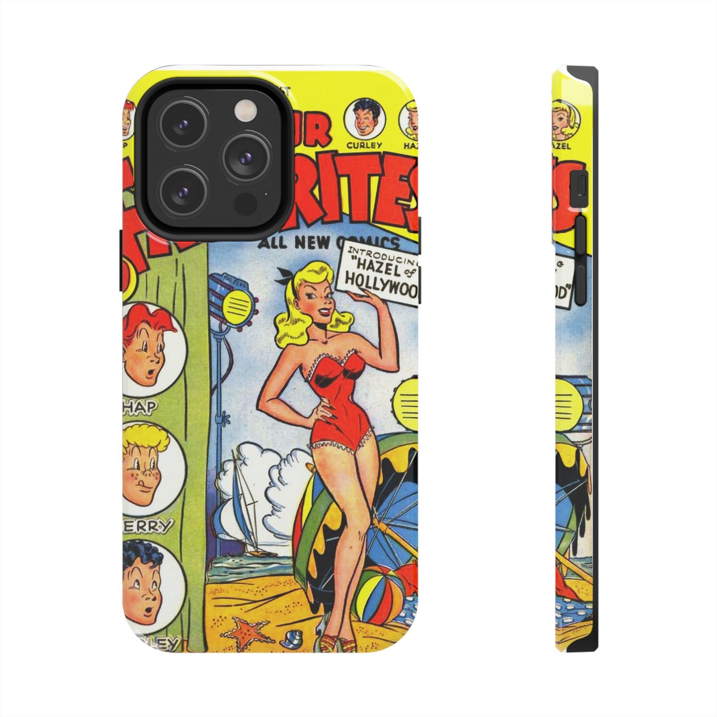 Vintage Comic Book Phone Case - Retro Art Design - Old School Male 