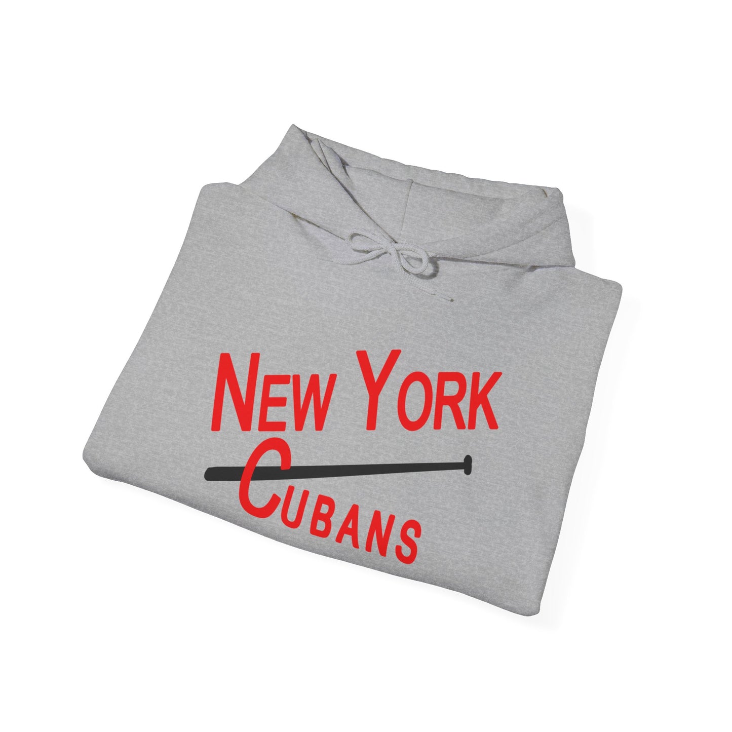 Cozy New York Cubans Hoodie - Vintage Negro League Style with Adjustable Hood and Pouch