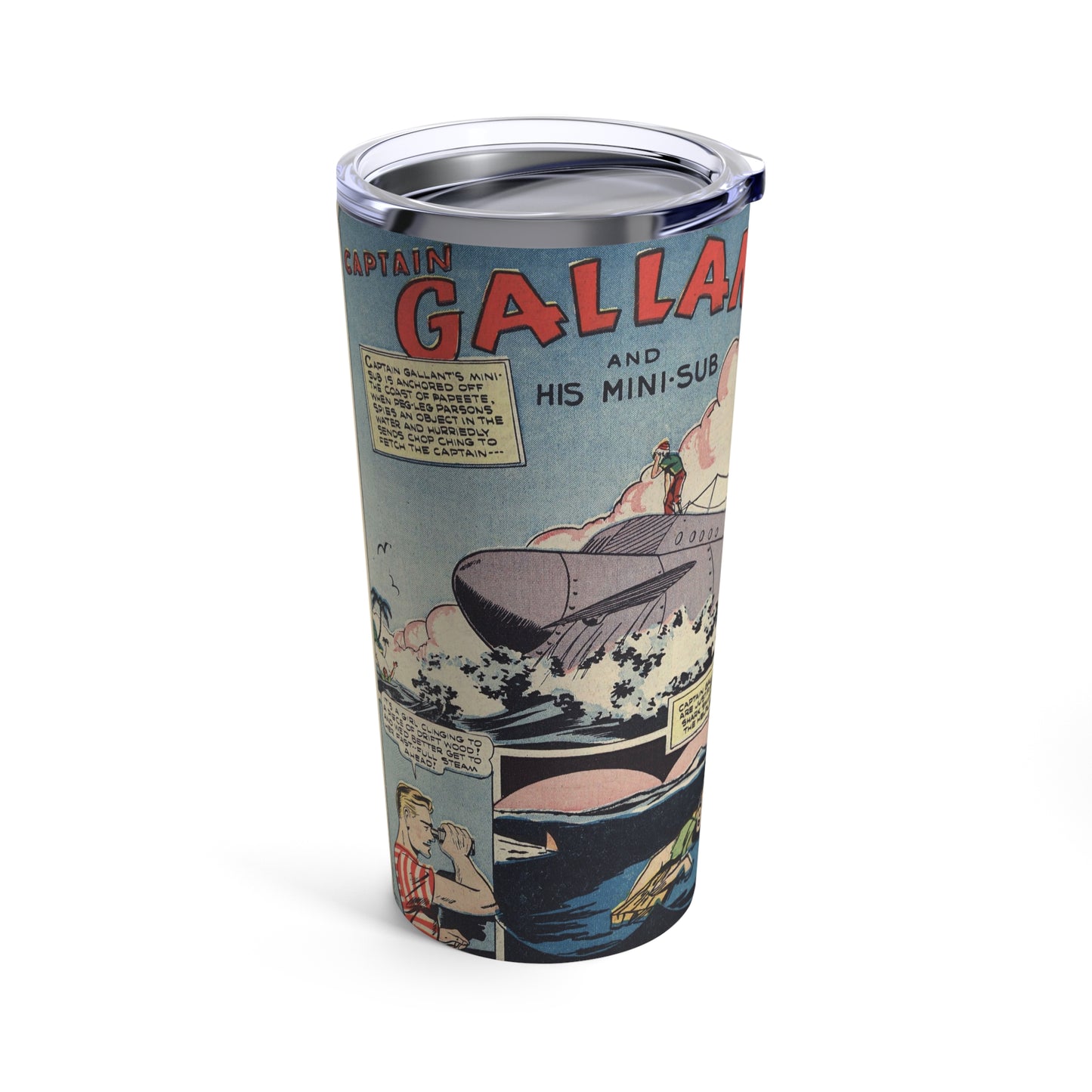 20oz Retro Comic Book Tumbler - Four Favorites Edition