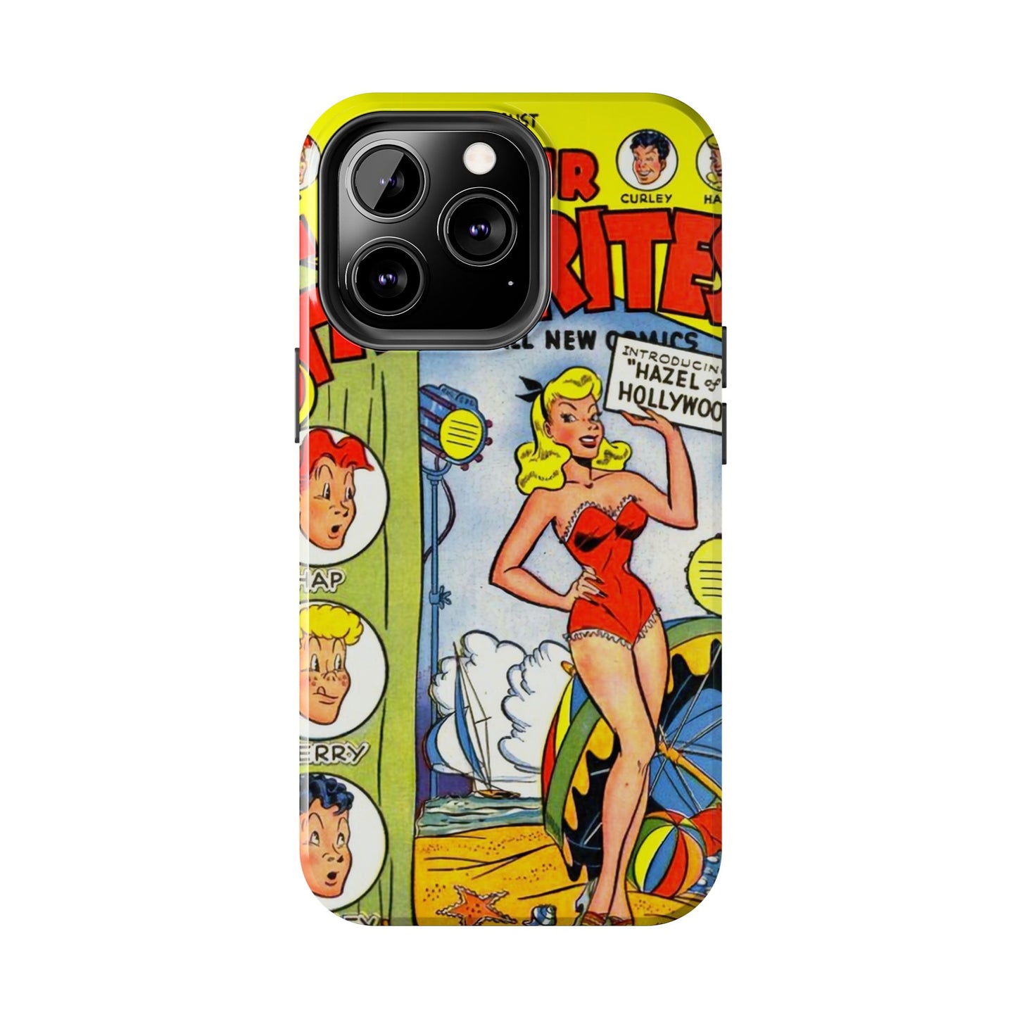 Vintage Comic Book Phone Case - Retro Art Design - Old School Male 