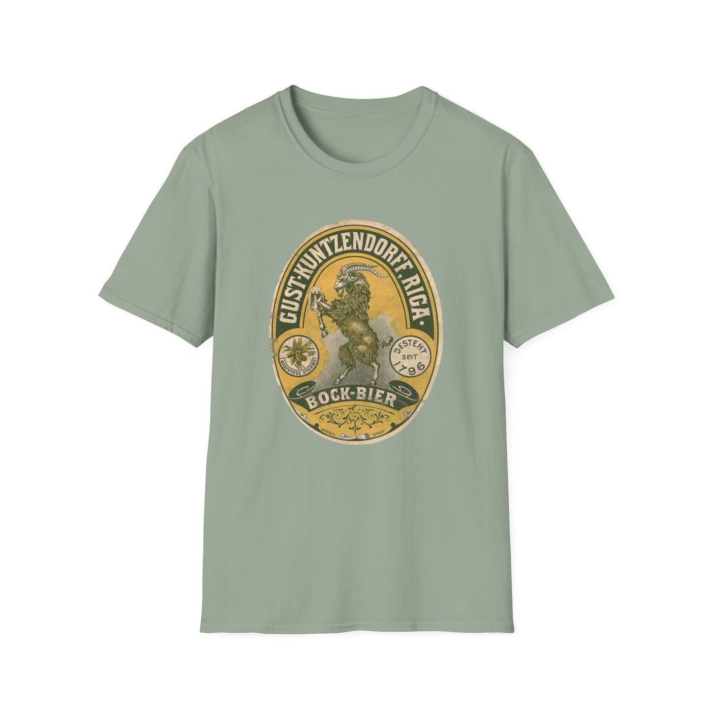 Sip in Style With This Vintage Bock Beer Unisex Softstyle Tee - Pure Cotton Comfort!