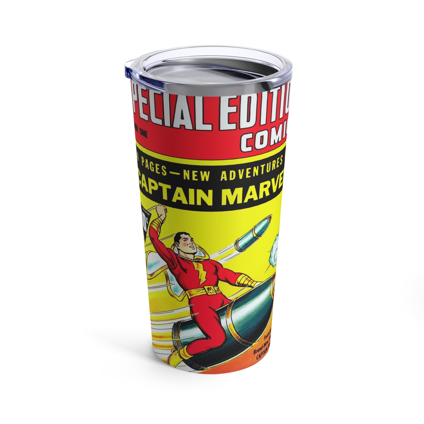 Vintage Captain Marvel Limited Edition 20oz Insulated Tumbler