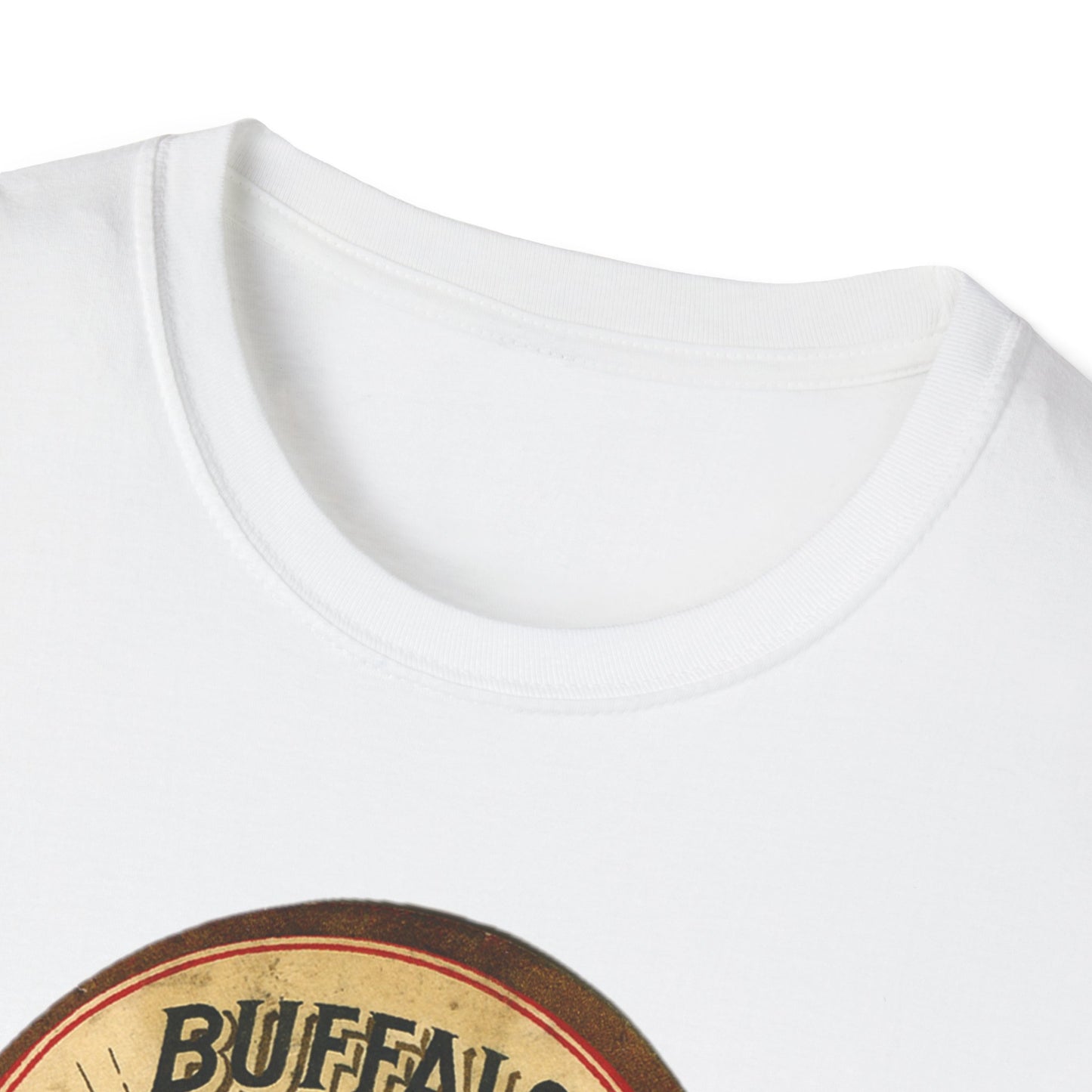 Vintage Buffalo Brewing Co. Unisex Soft Cotton Tee - Old School Male 