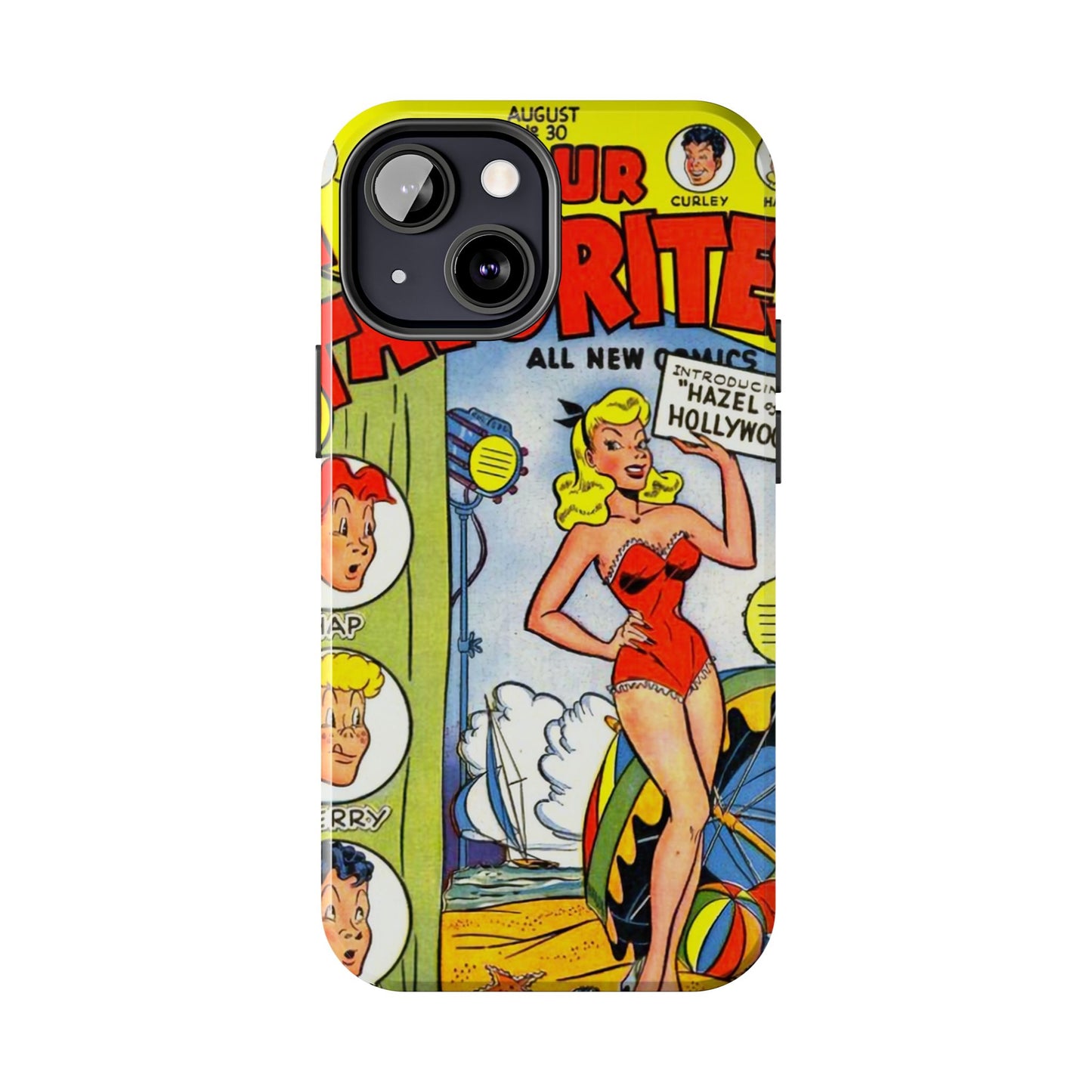 Vintage Comic Book Phone Case - Retro Art Design - Old School Male 