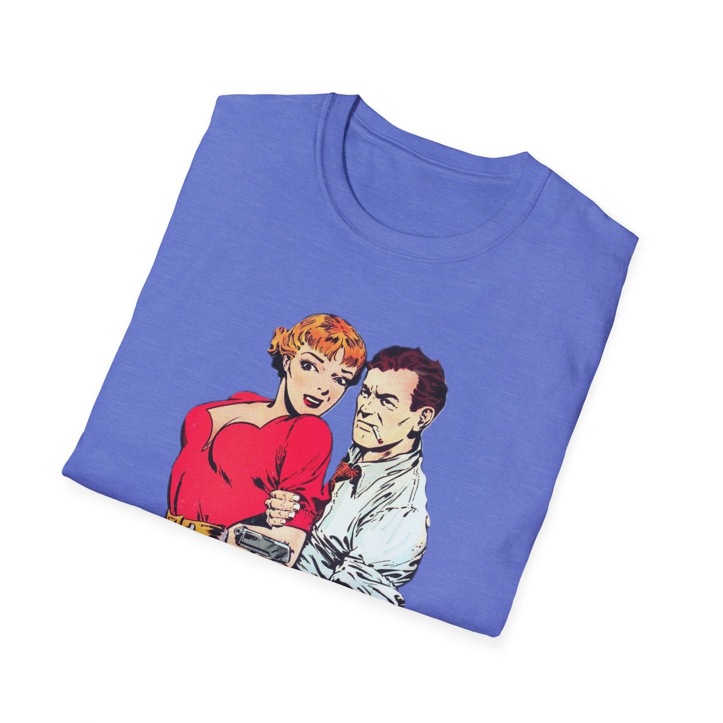 Vintage Comic Style Unisex T-Shirt Featuring Dynamic Duo