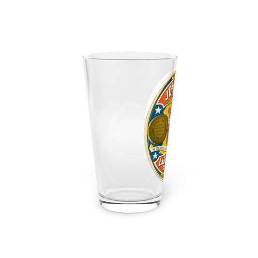 Classic 16oz Printed Lager Beer Pint Glass