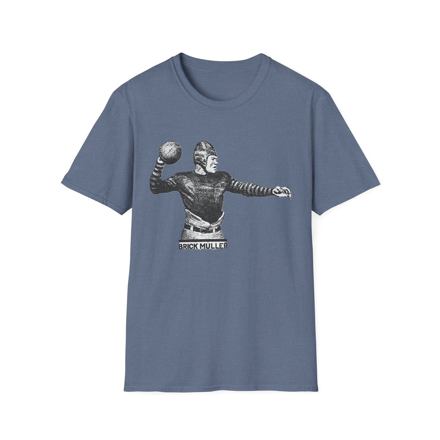 Retro Brick Muller Football Player Tee