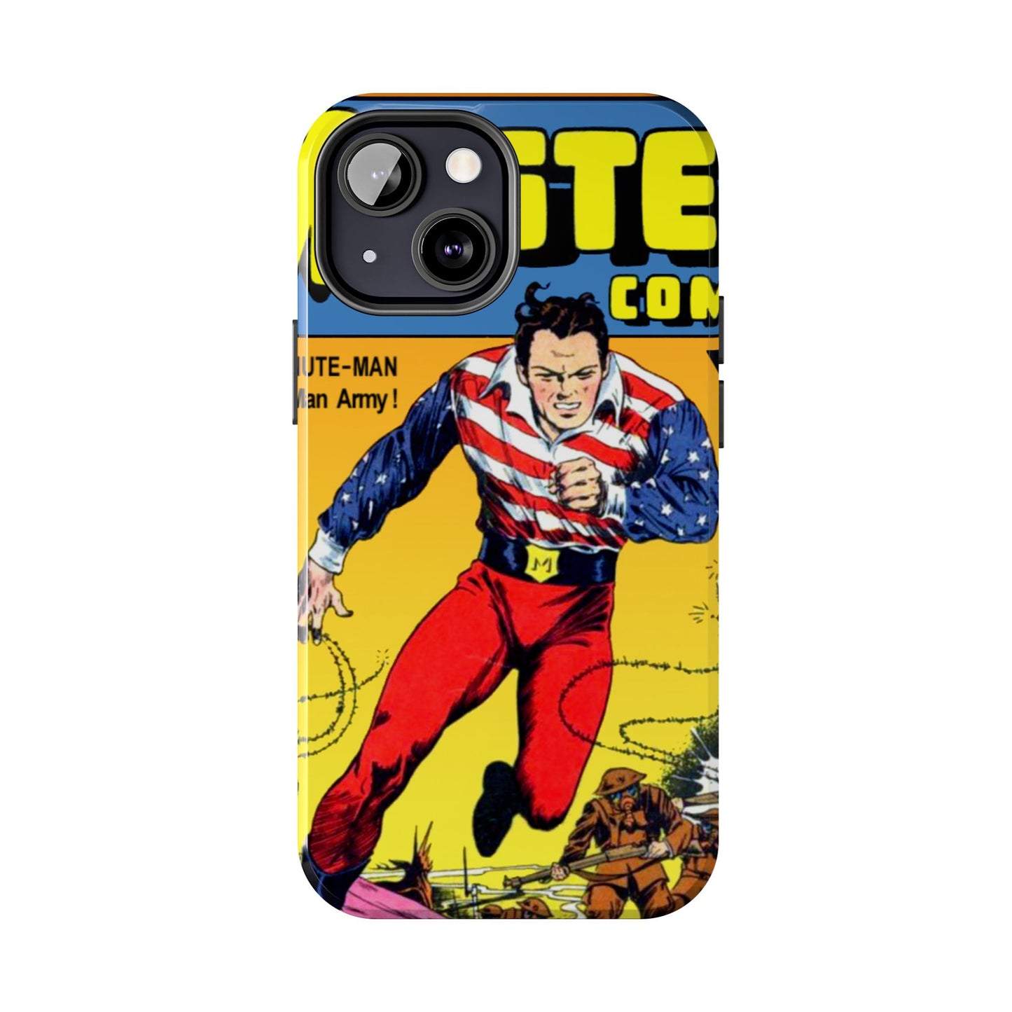 Vintage Comic Artwork Tough Phone Cases - Old School Male 