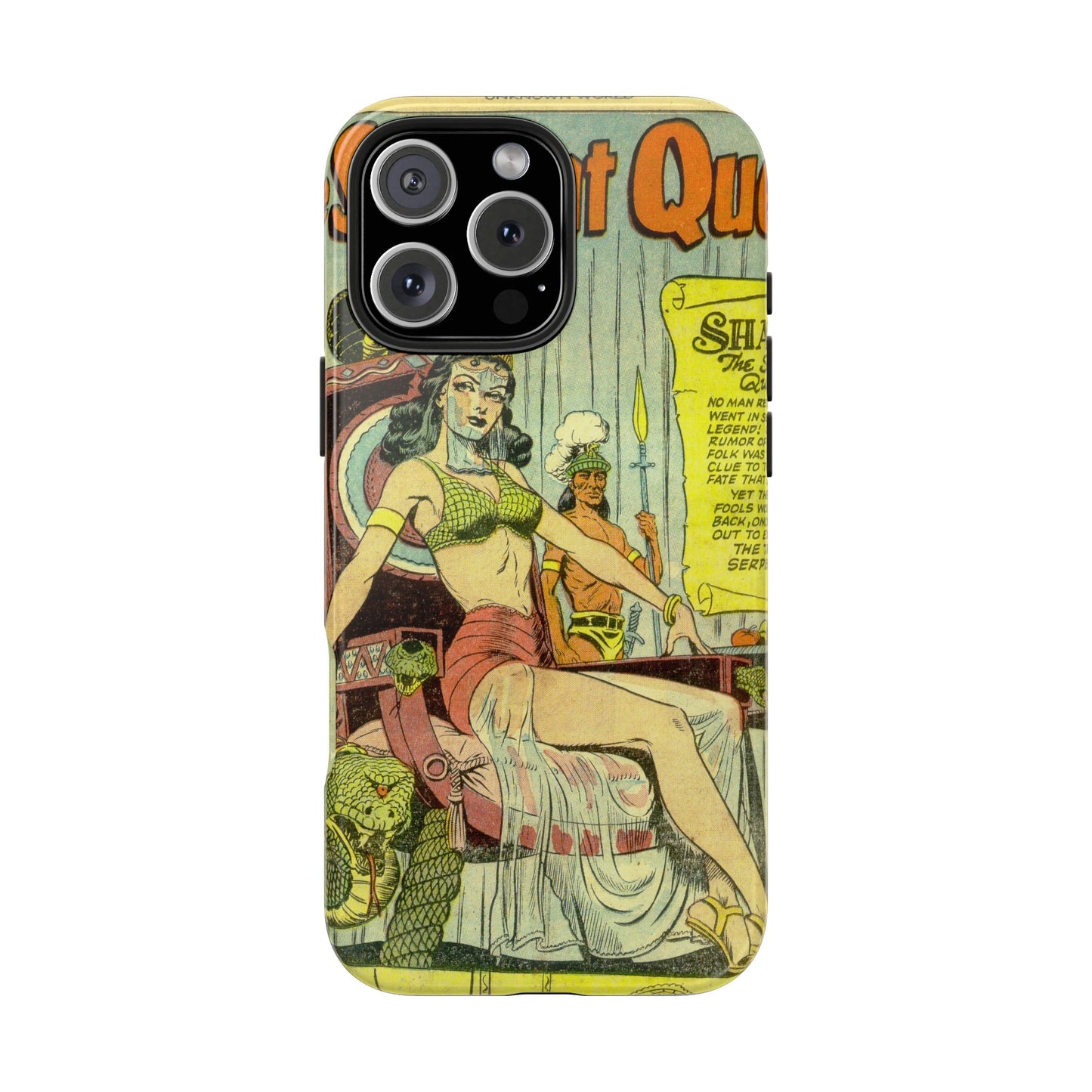 Vintage Serpent Queen Fantasy Comic Phone Case - Old School Male 