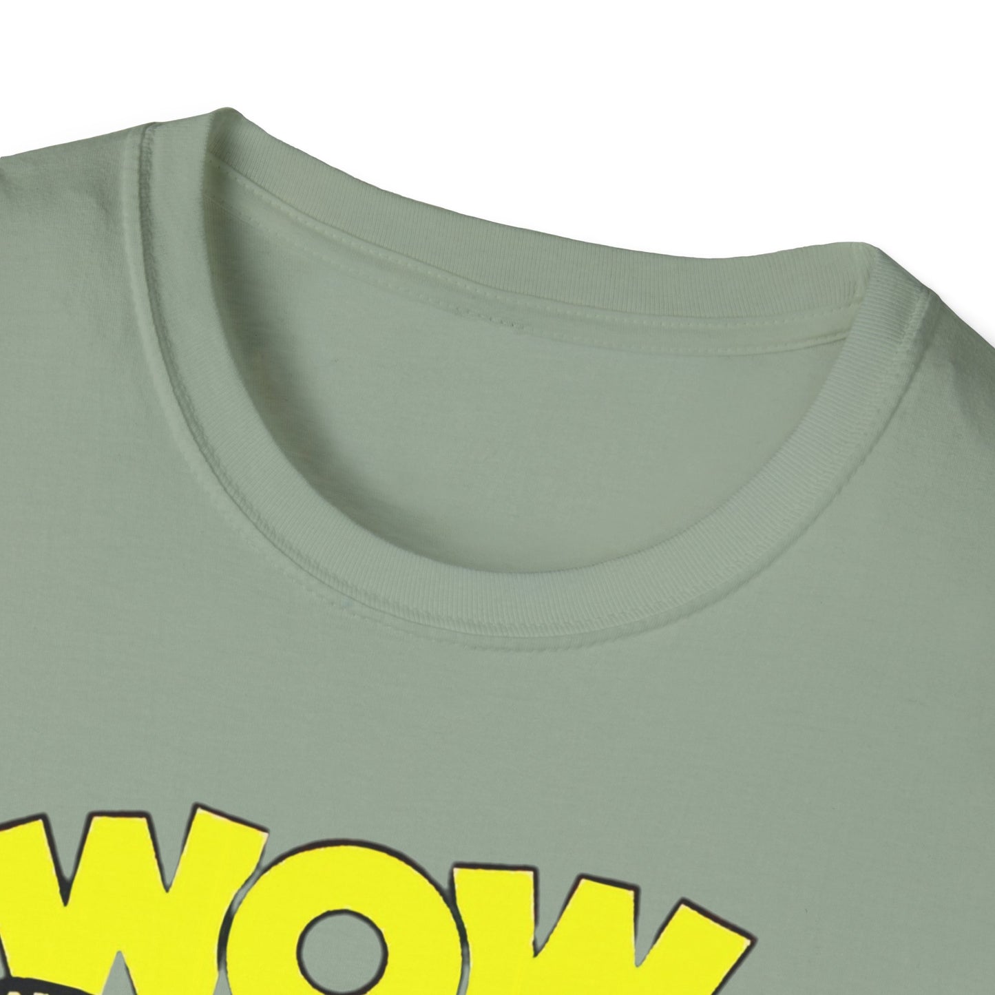 Retro Wow Comics T-Shirt - 100% Cotton, Classic Fit, Perfect for Comic Enthusiasts