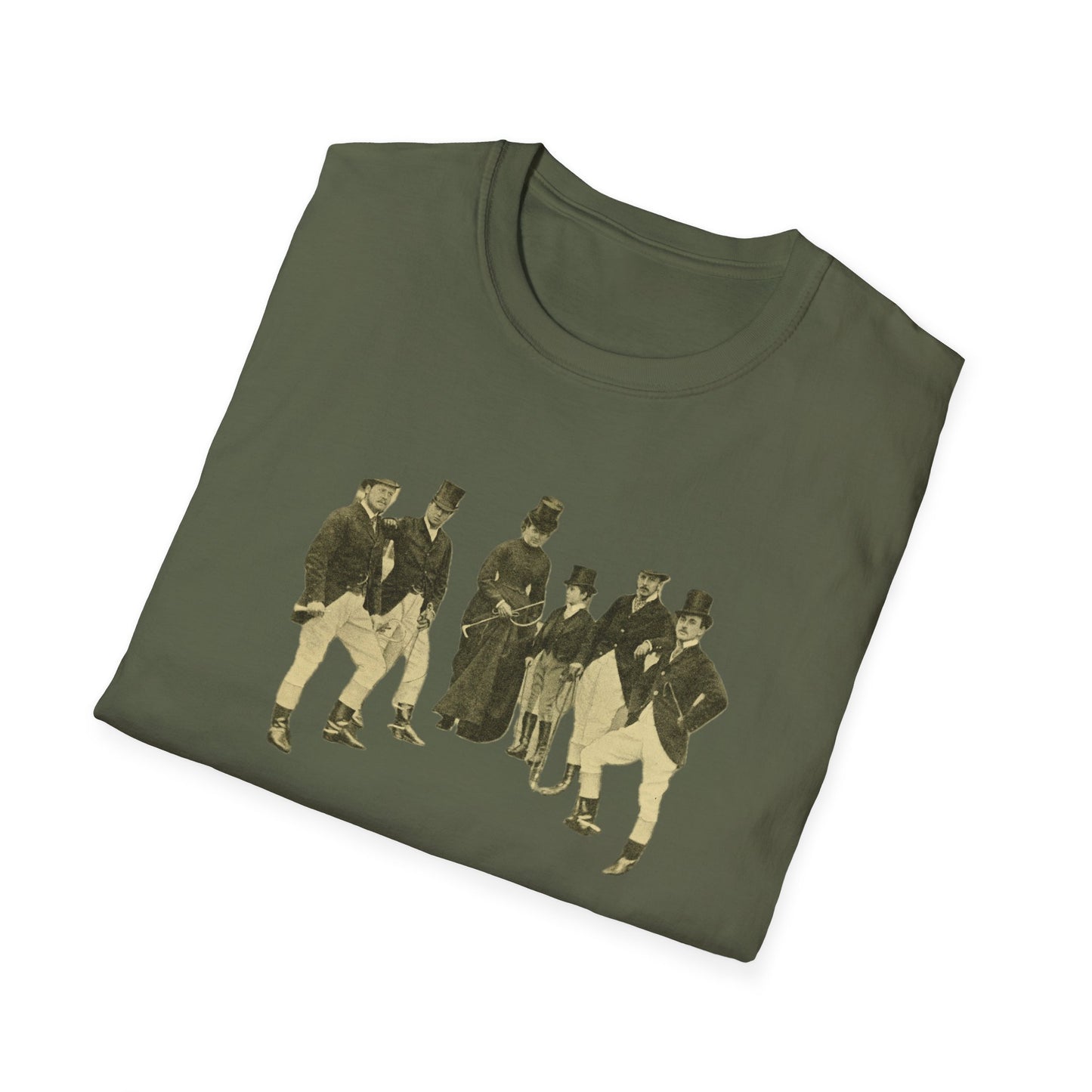 Vintage 19th Century Group Portrait Unisex Softstyle Tee