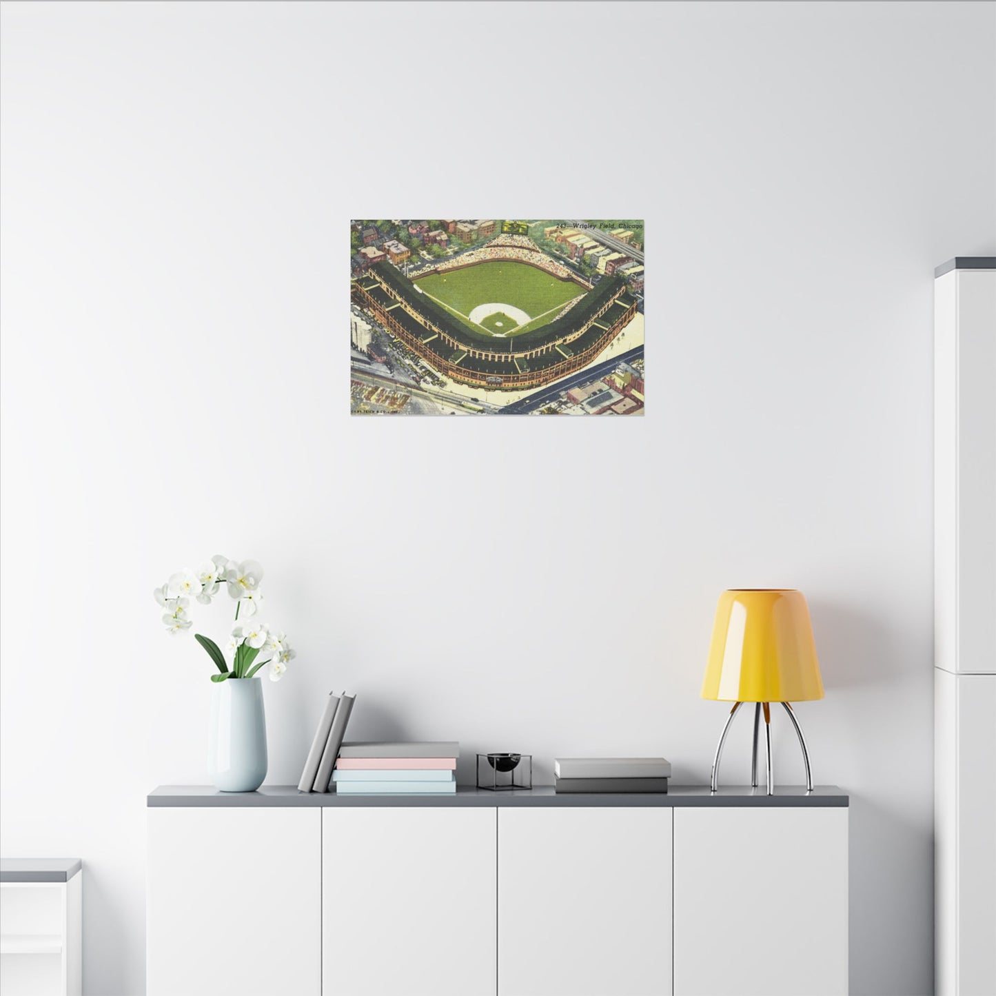 Nostalgic Wrigley Field Canvas Art Print