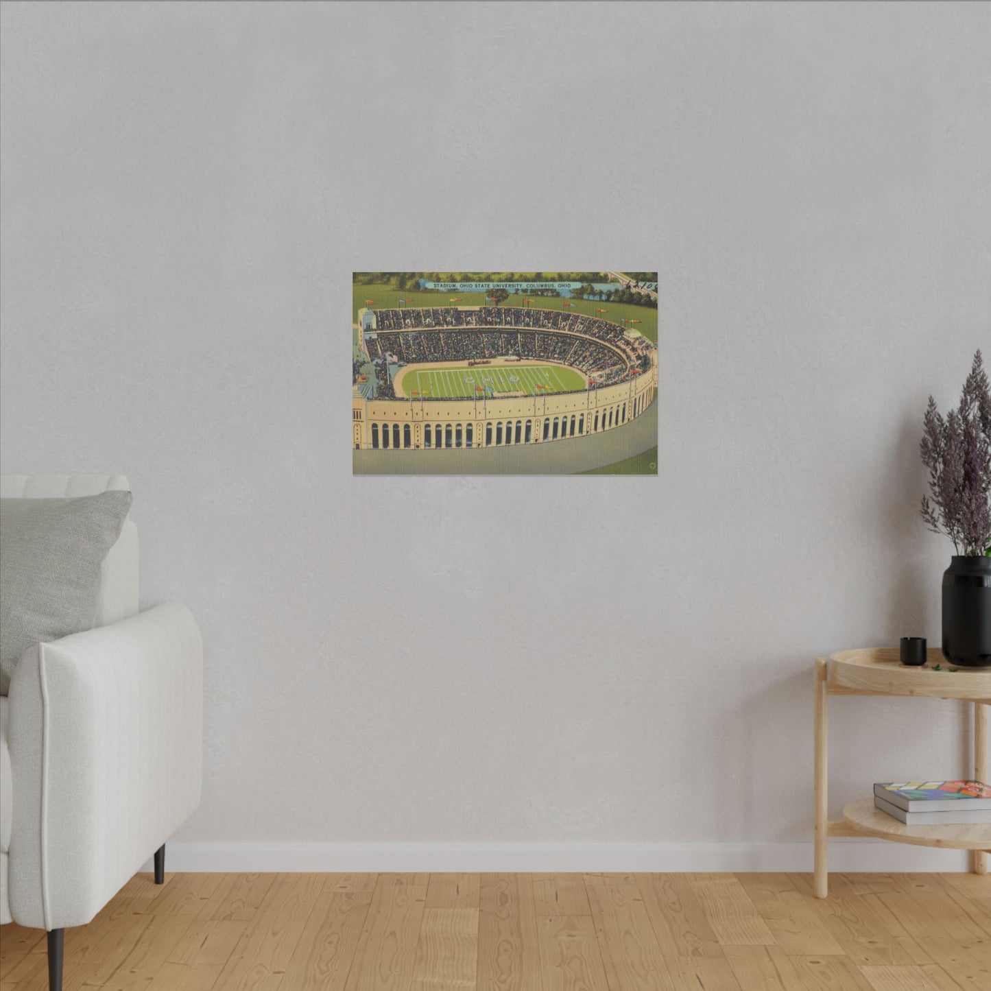 Aerial Canvas Art - Ohio State University Stadium Print