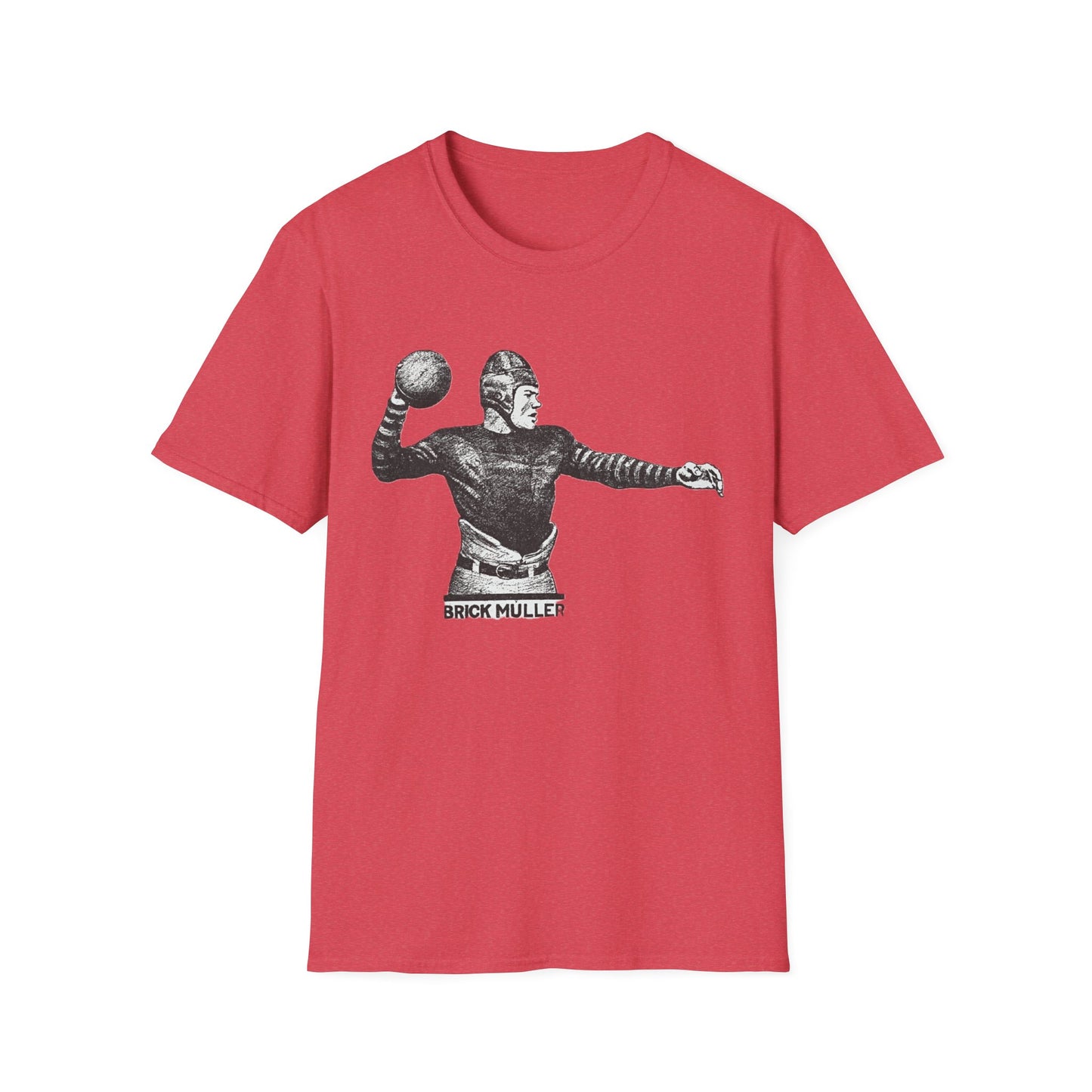 Retro Brick Muller Football Player Tee