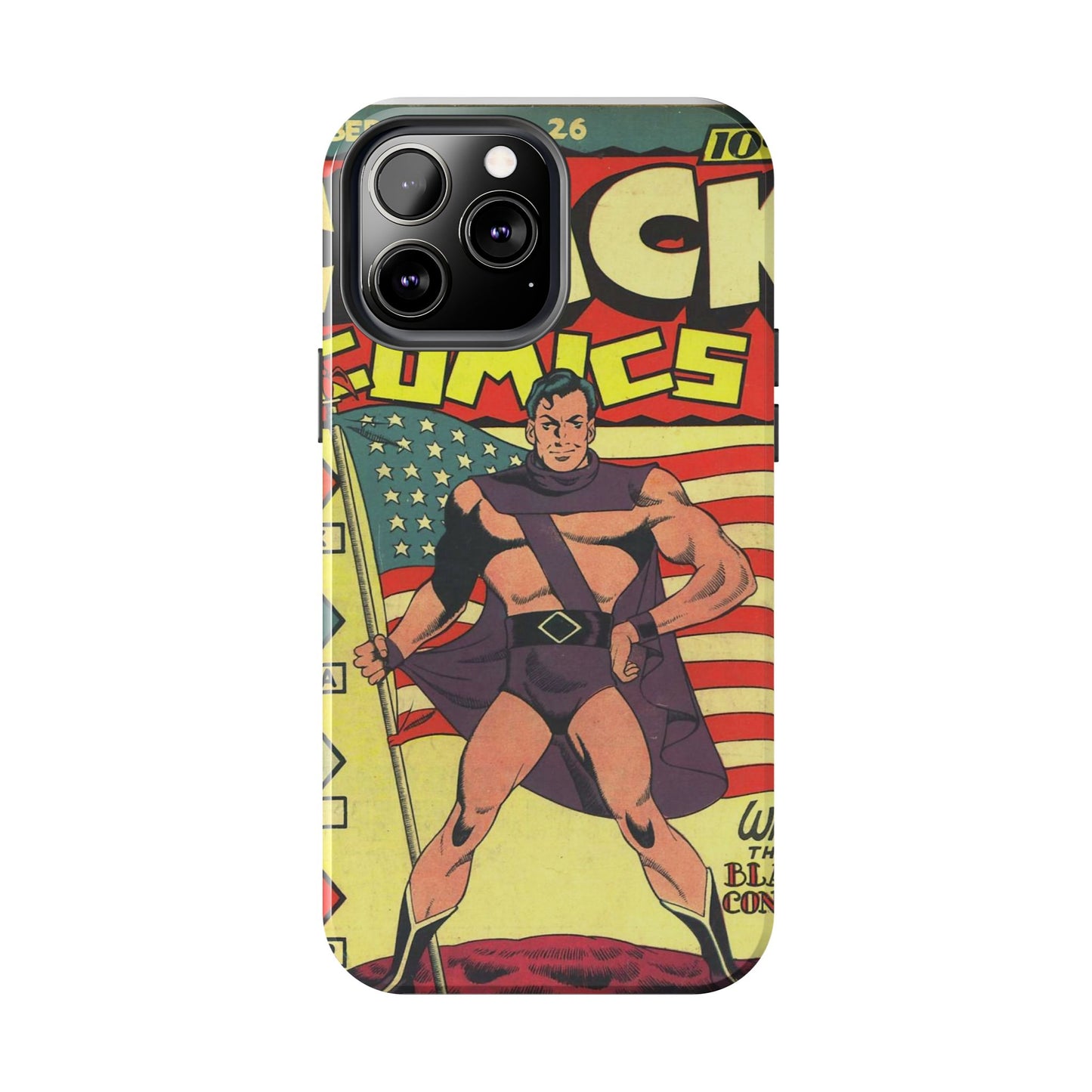 Vintage Comic Book Style Phone Case - Old School Male 