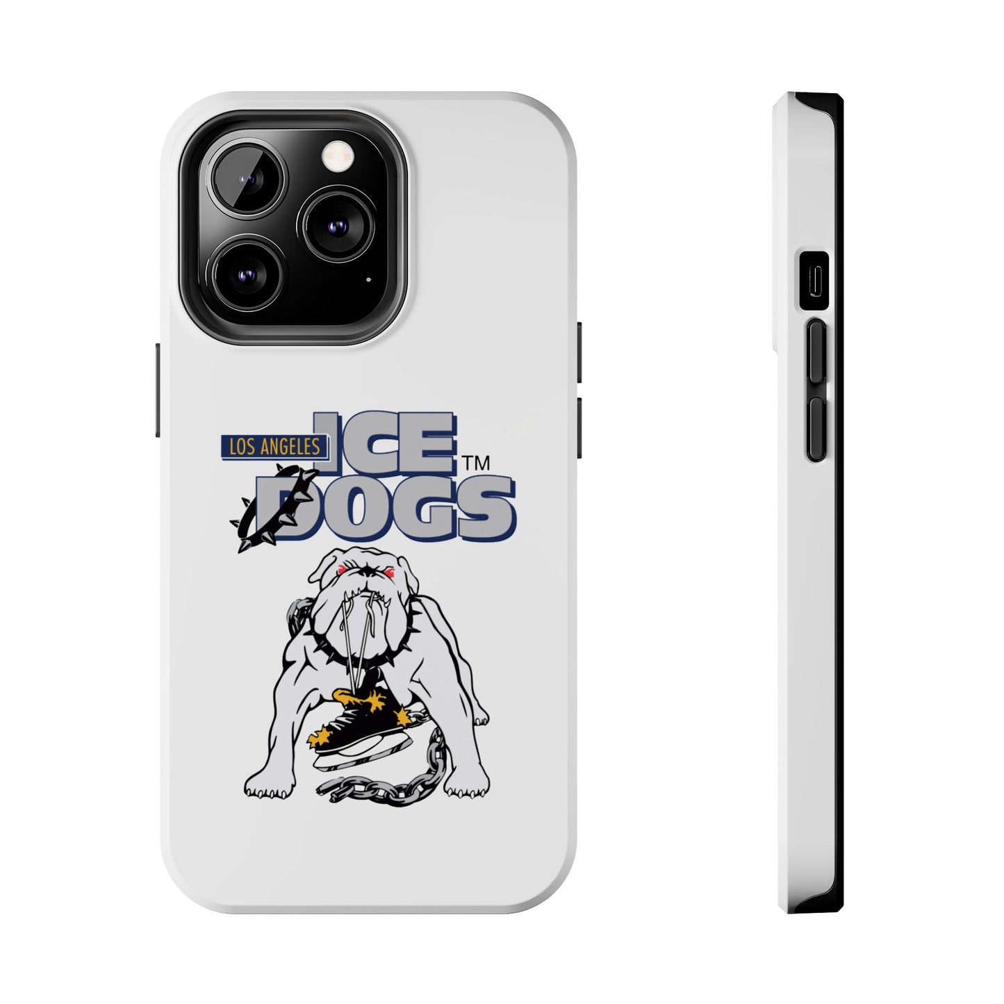 Vintage Los Angeles Ice Dogs Hockey Team Logo Durable Phone Cases - Old School Male 