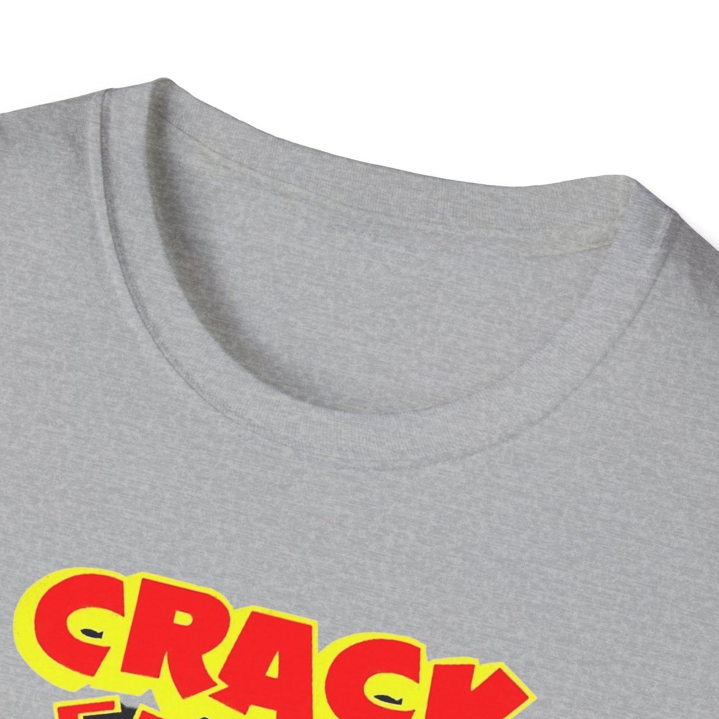 Vintage Comic T-Shirt - Retro Crack Design in Soft 100% Cotton for Comic Fans