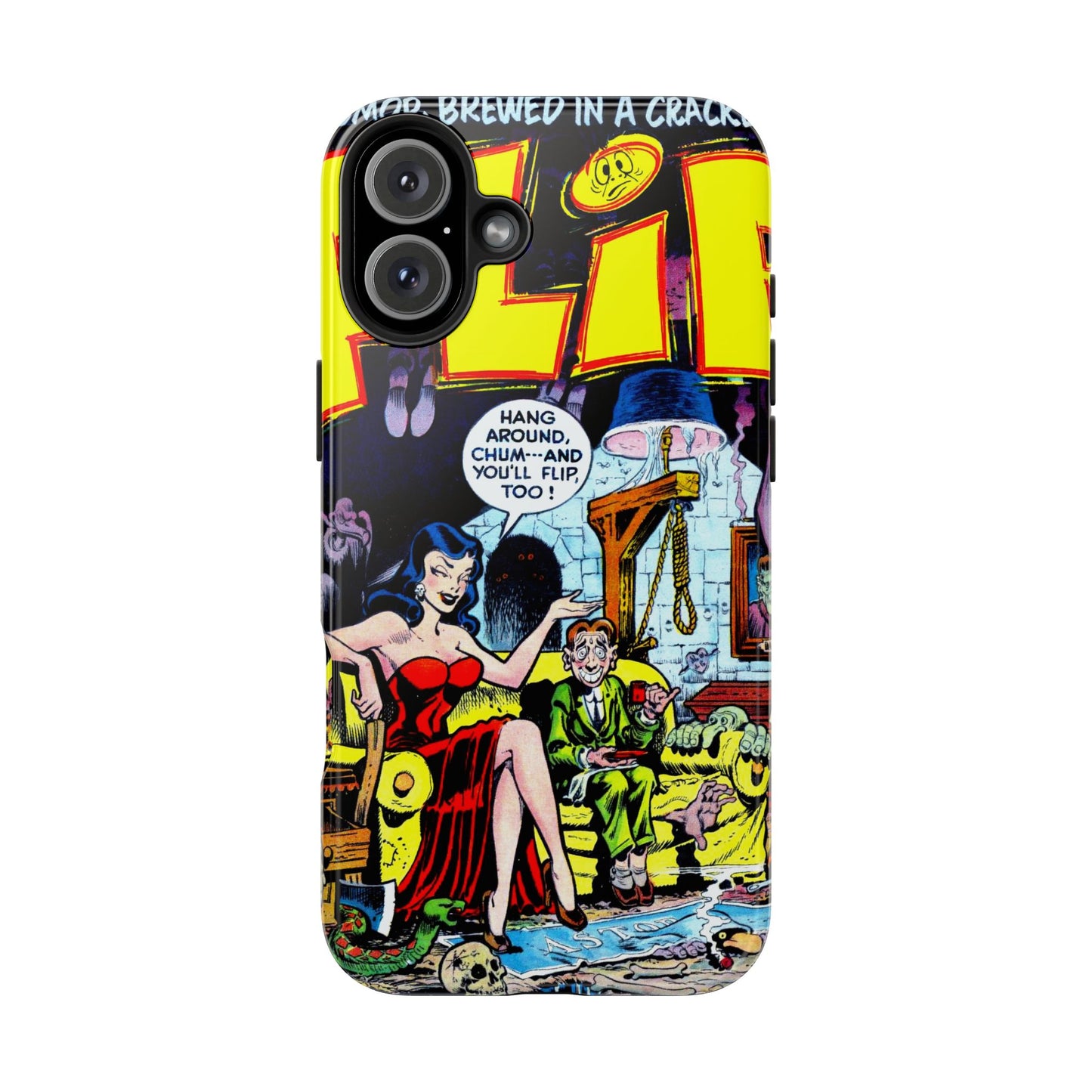 Vintage Comic Book Style Heavy-Duty Phone Cases - Old School Male 