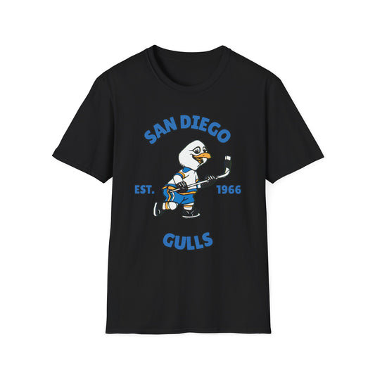 San Diego Gulls Unisex Softstyle T-Shirt - Old School Male 