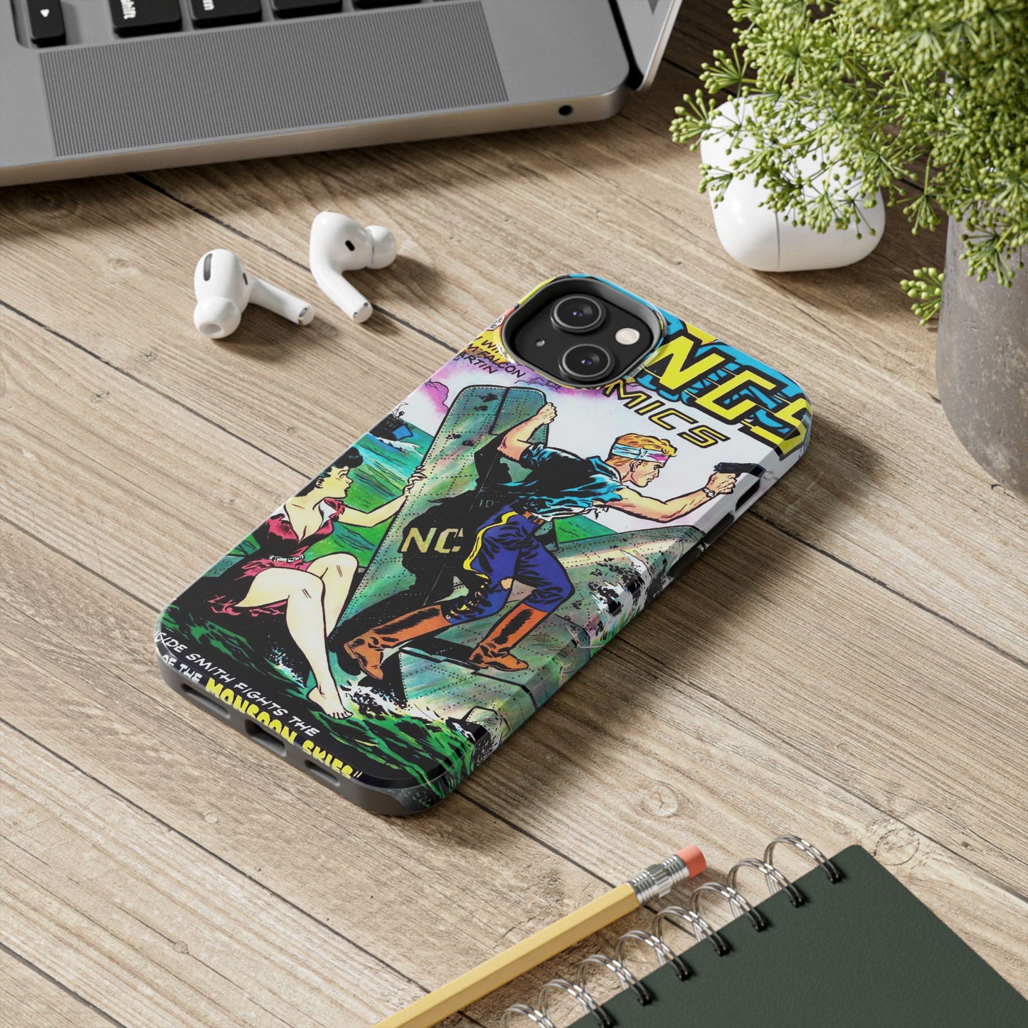 Retro Wings Comics Cover Tough Phone Cases