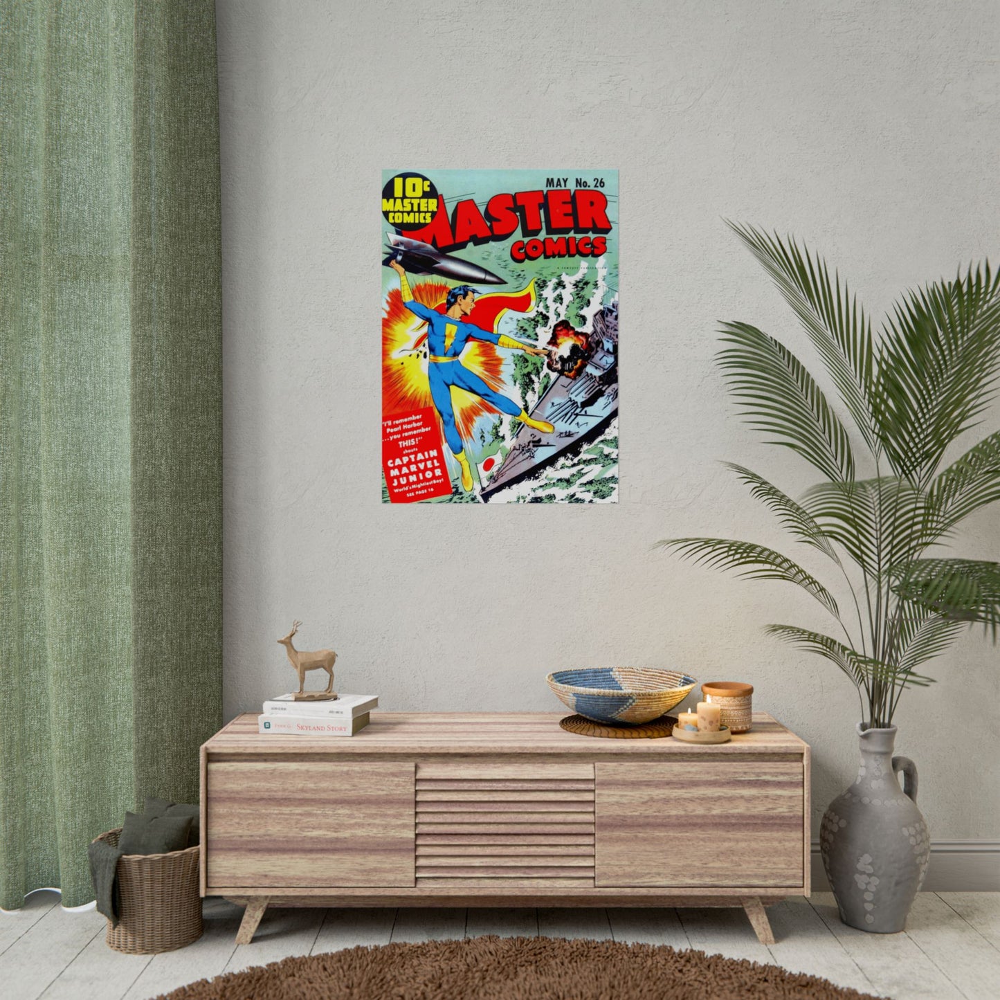 Retro May Number 26 Master Comics Cover Poster Print