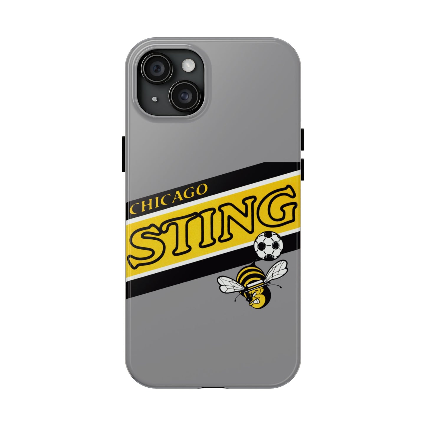 Vintage Chicago Sting Soccer Team Logo Durable Phone Cases - Old School Male 