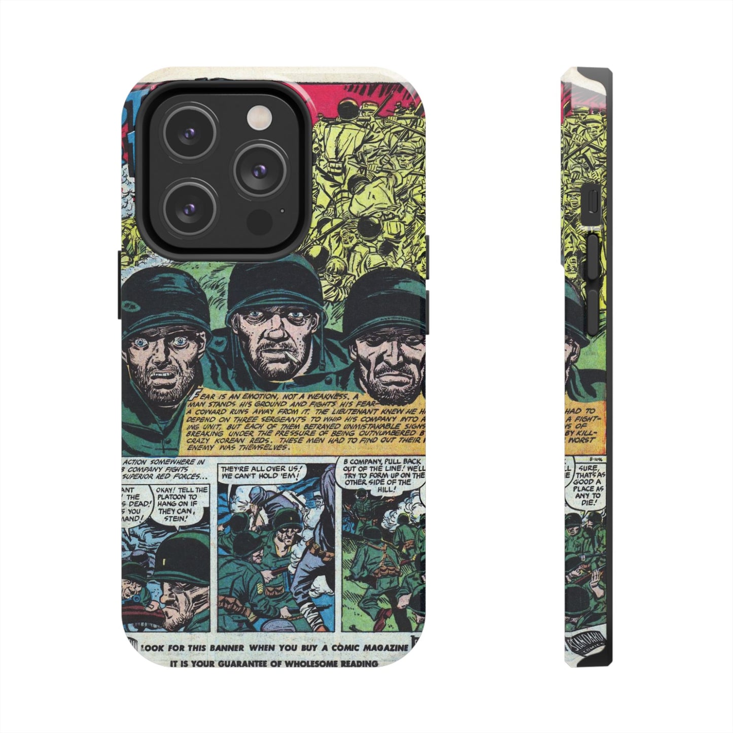 Vintage Military Comic-Inspired Phone Case - Old School Male 