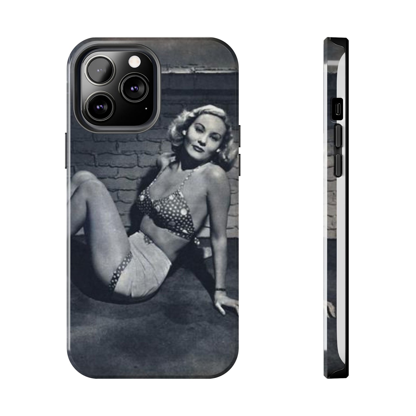 Retro Pinup Girl Tough Smartphone Cases - Old School Male 