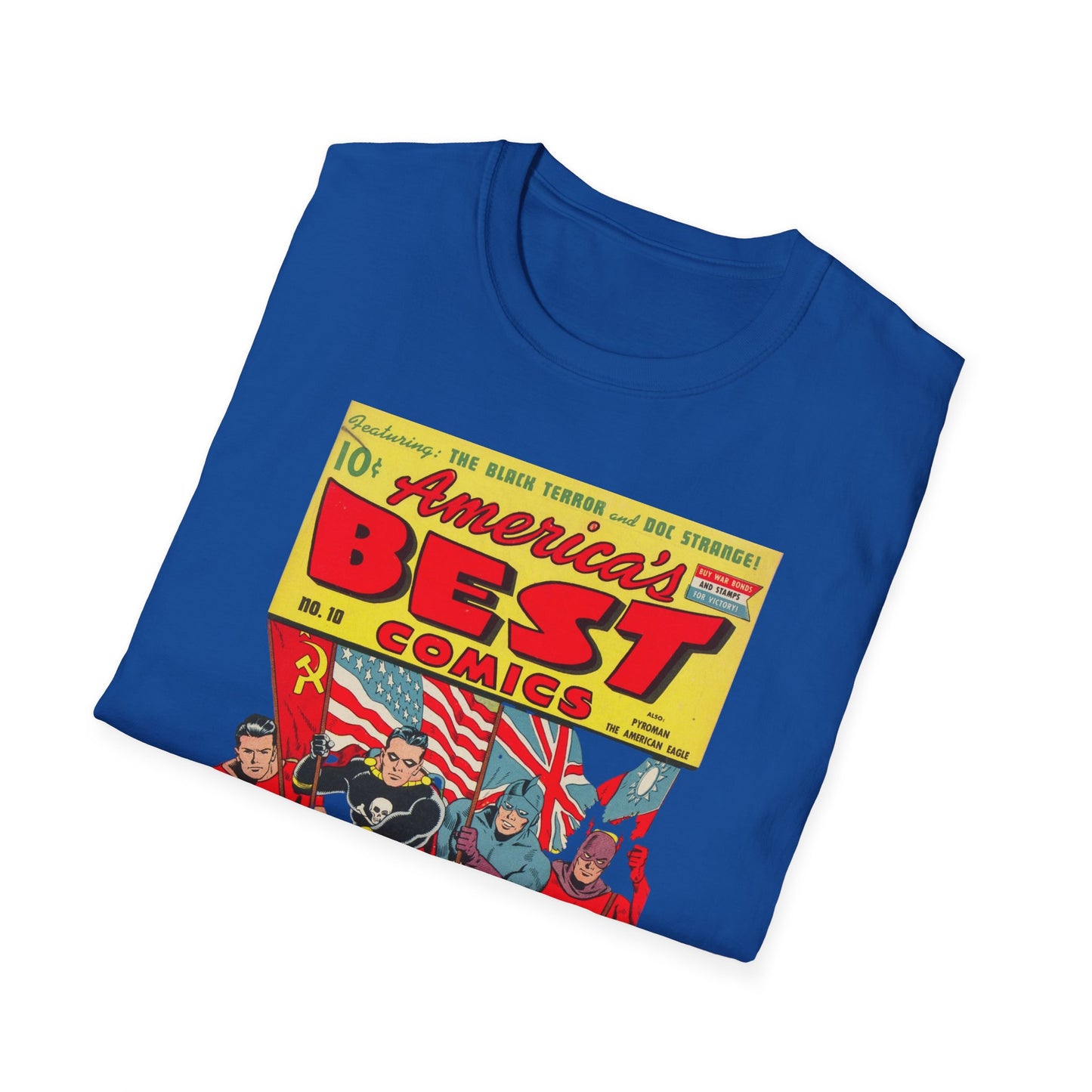 Retro America's Best Comic Book T-Shirt - Unisex Softstyle Tee for Comic Fans & Enthusiasts