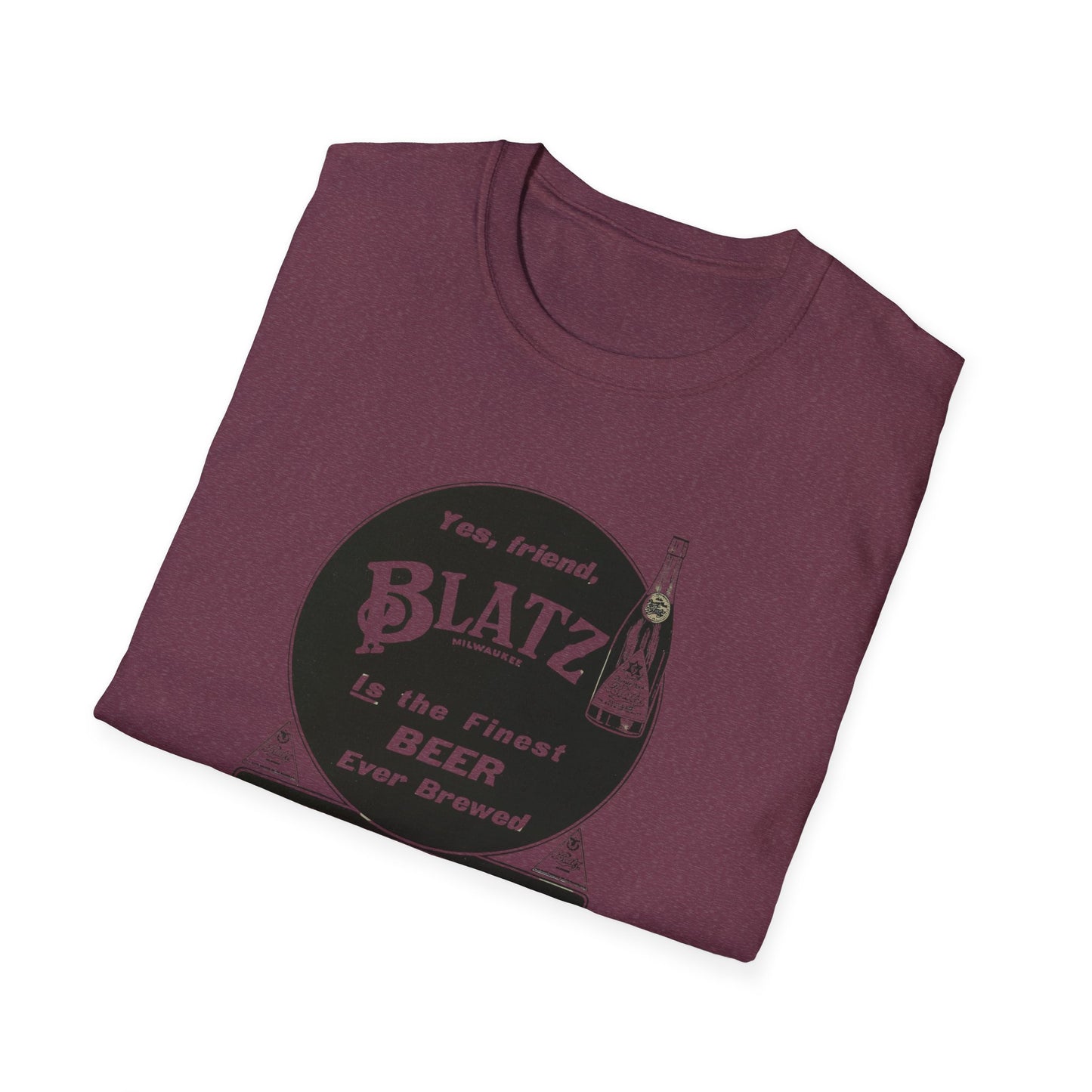 Vintage Blatz Brewing T-Shirt | 100% Cotton Retro Tee for Beer Lovers & Collectors