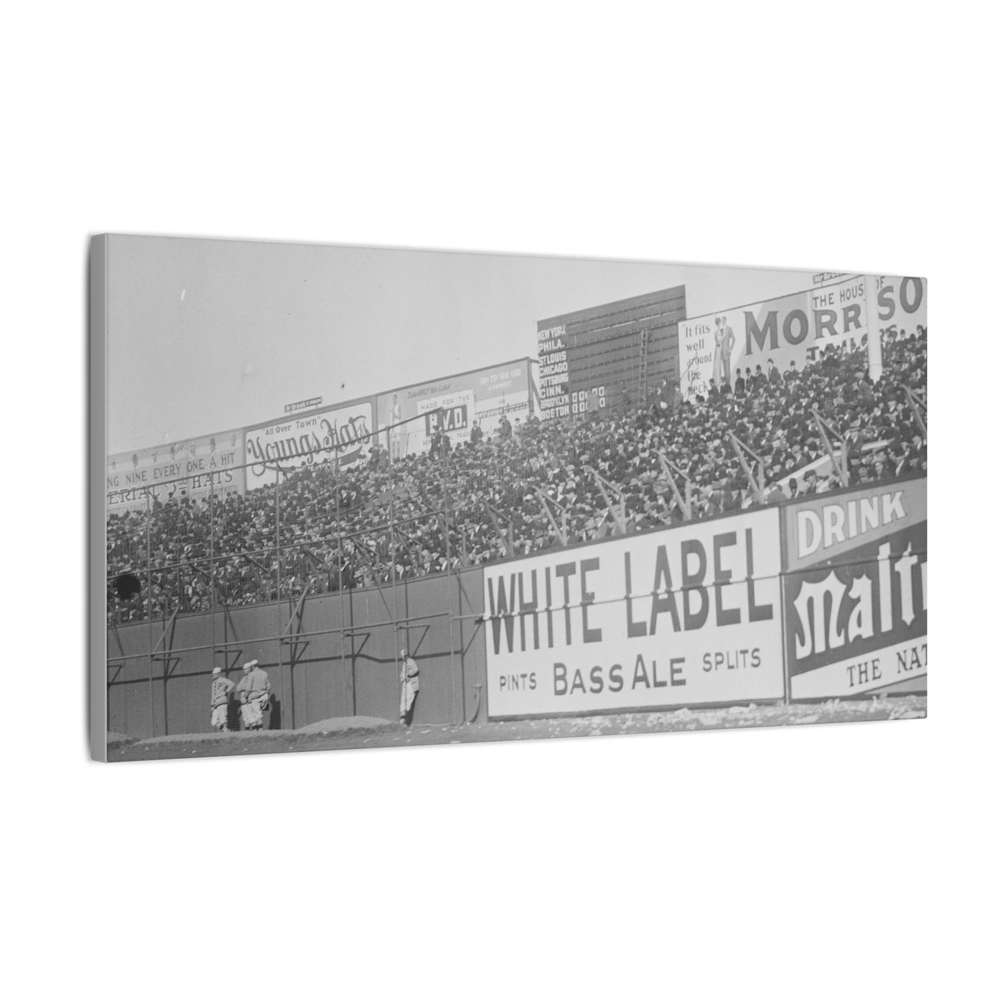 Vintage Bleachers at the Polo Grounds in NYC Canvas Print