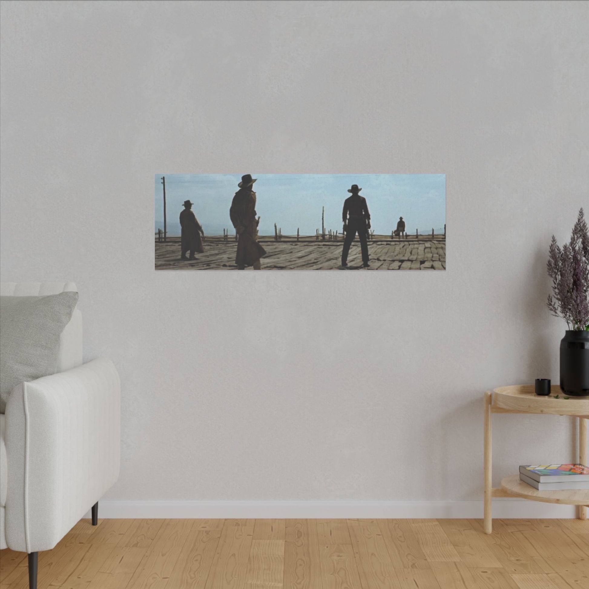 Once Upon a Time in the West Scene Canvas Print - Old School Male 