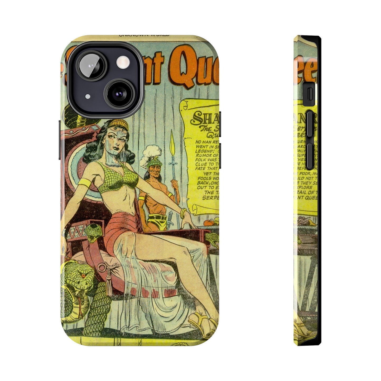 Vintage Serpent Queen Fantasy Comic Phone Case - Old School Male 