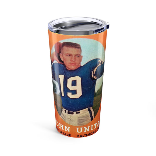 Classic John Unitas 20oz Tumbler - Vintage Sports Drinkware - Old School Male 