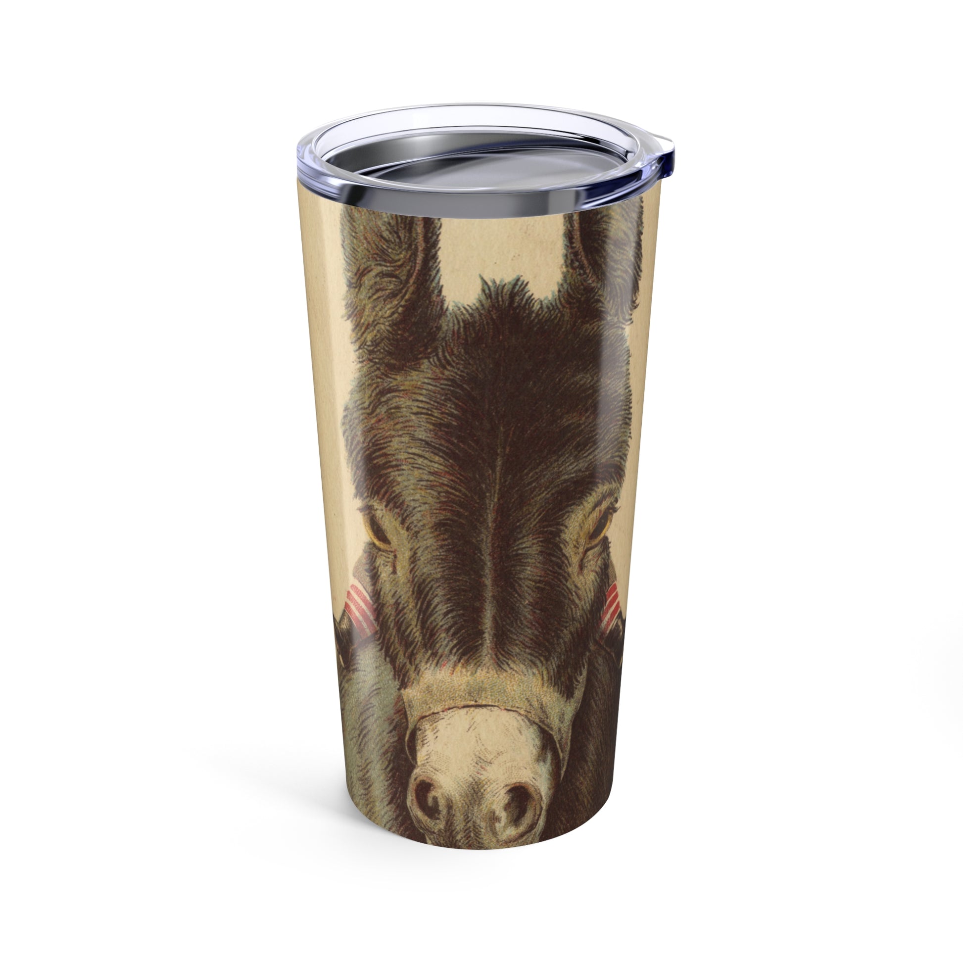 Vintage Donkey Advertisement 20oz Tumbler - Old School Male 