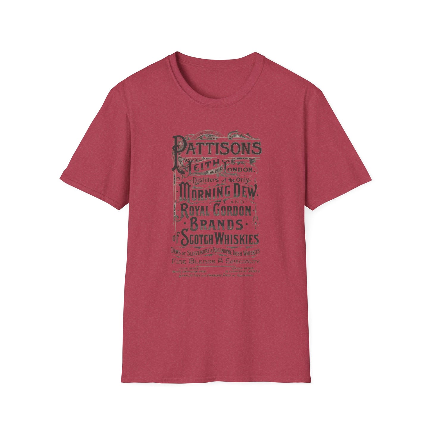 Pattison's Whiskey Graphic T-Shirt - Unisex Vintage Style Tee for Whiskey Lovers