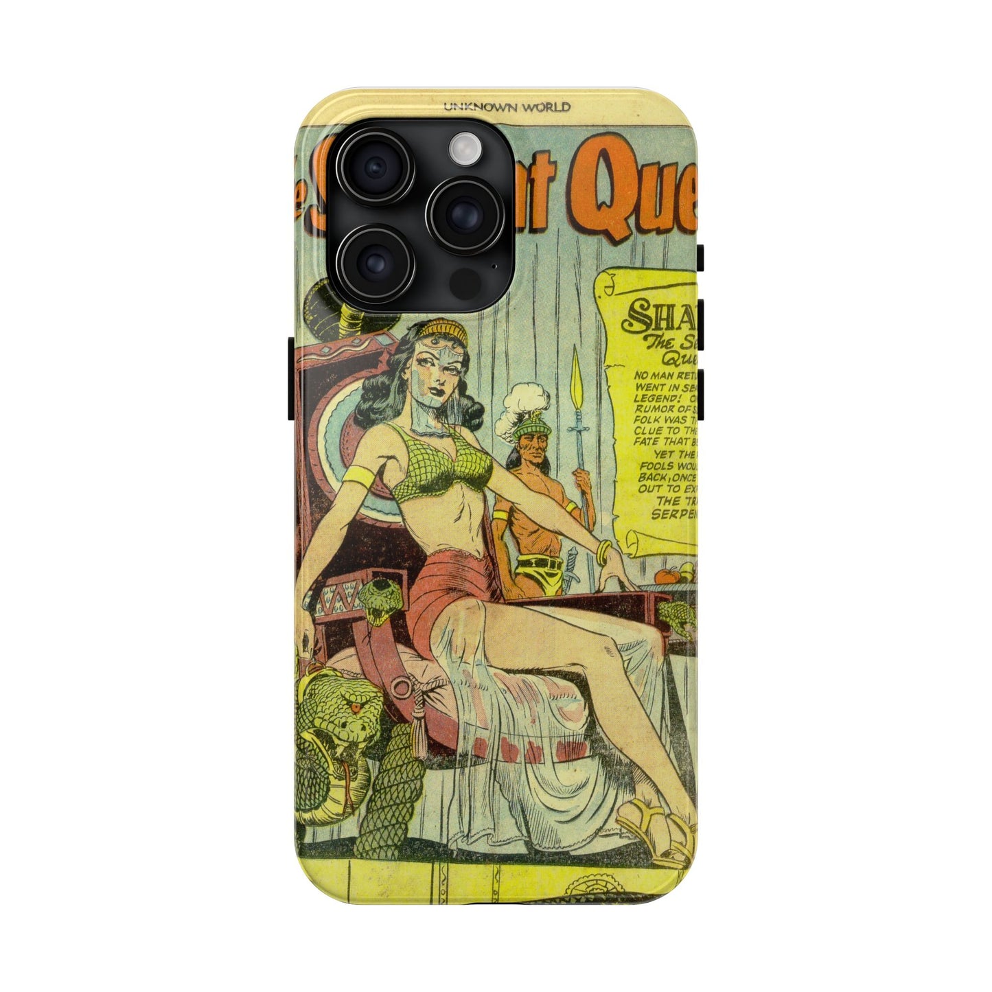 Vintage Serpent Queen Fantasy Comic Phone Case - Old School Male 