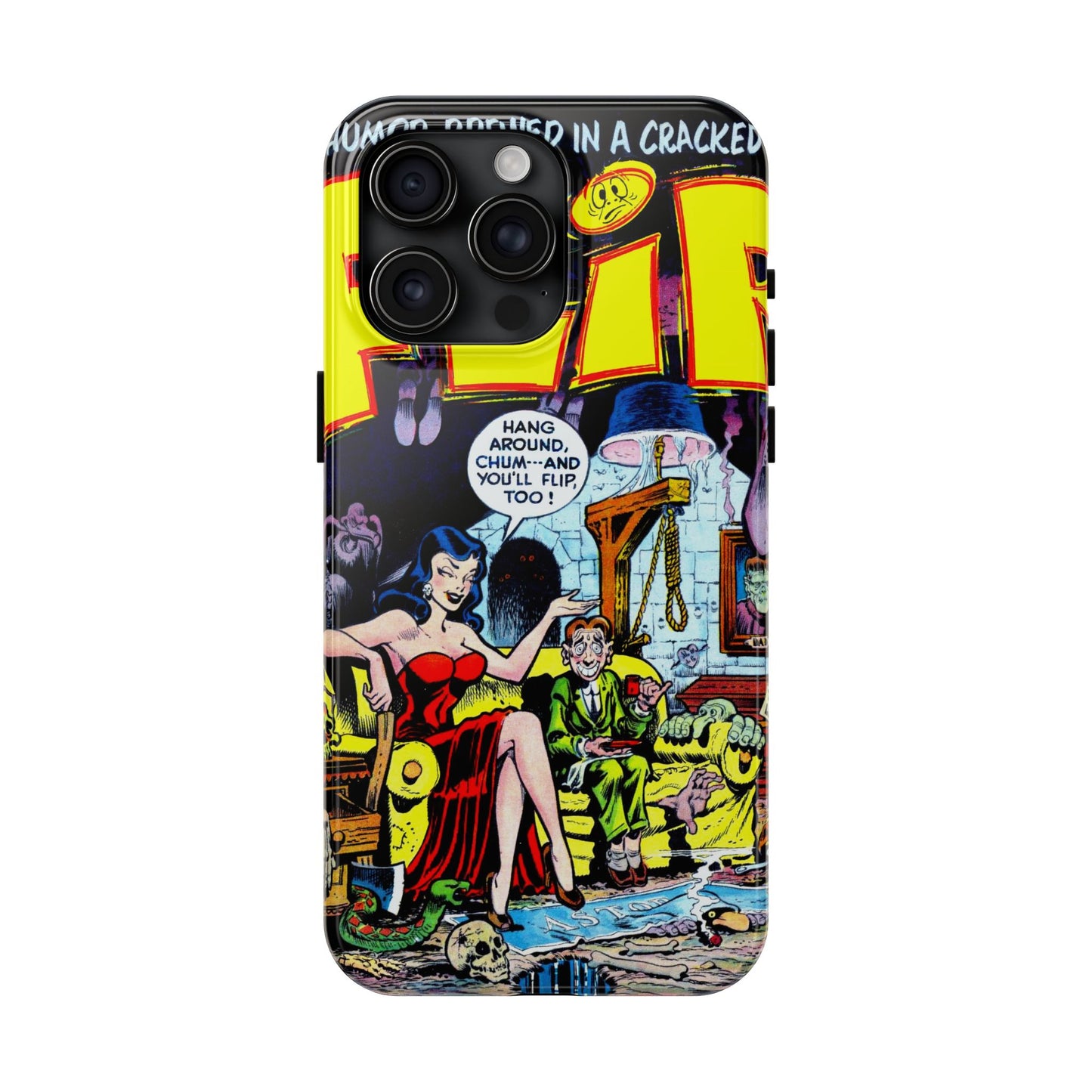 Vintage Comic Book Style Heavy-Duty Phone Cases - Old School Male 