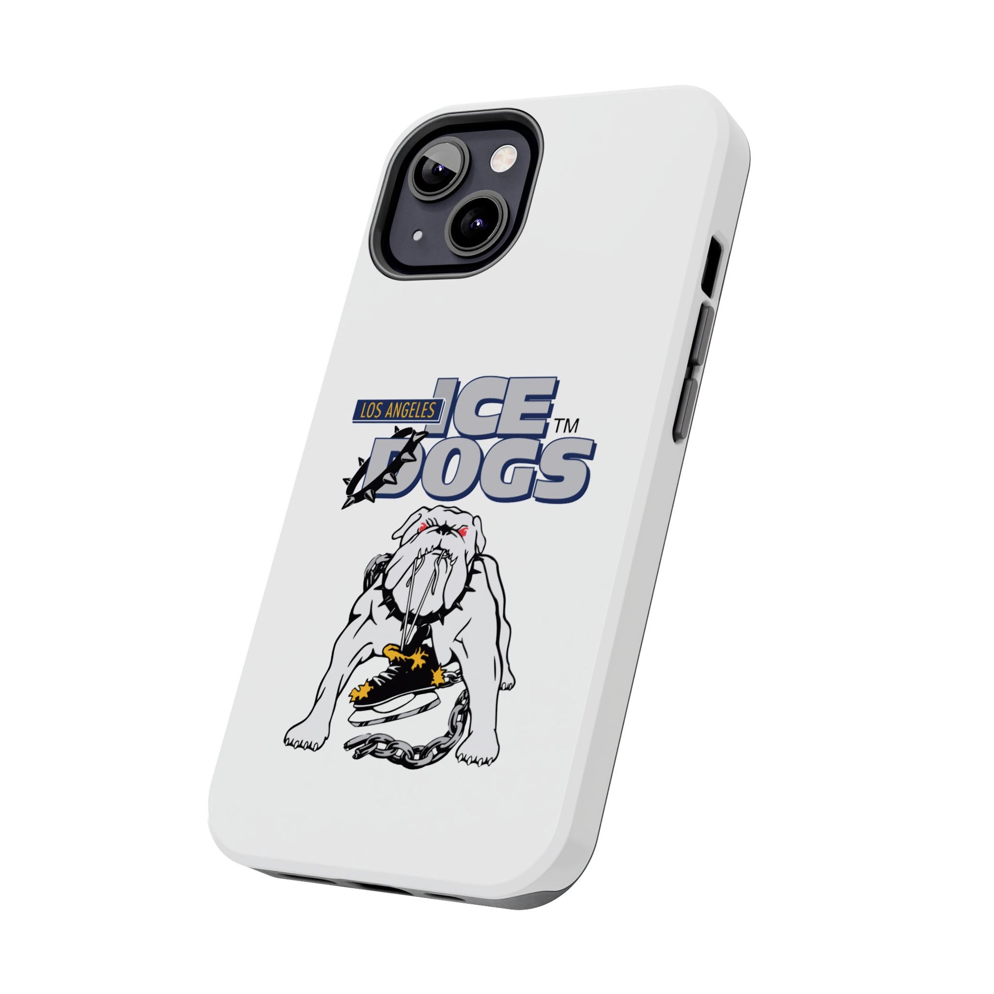 Vintage Los Angeles Ice Dogs Hockey Team Logo Durable Phone Cases - Old School Male 