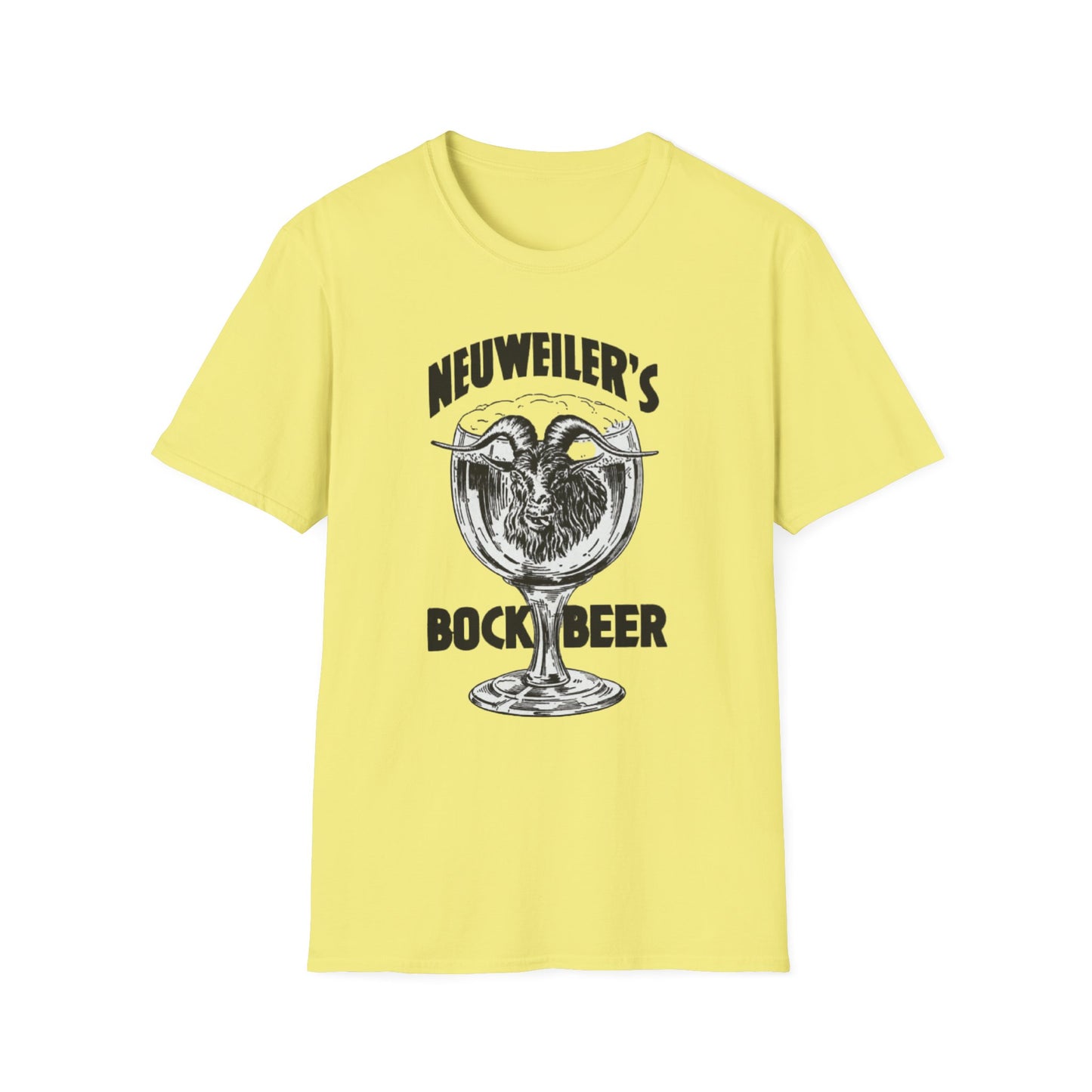 Sip Back and Relax: Vintage Neuweiler's 100% Cotton Bock Beer T-Shirt for Ultimate Chill Vibes