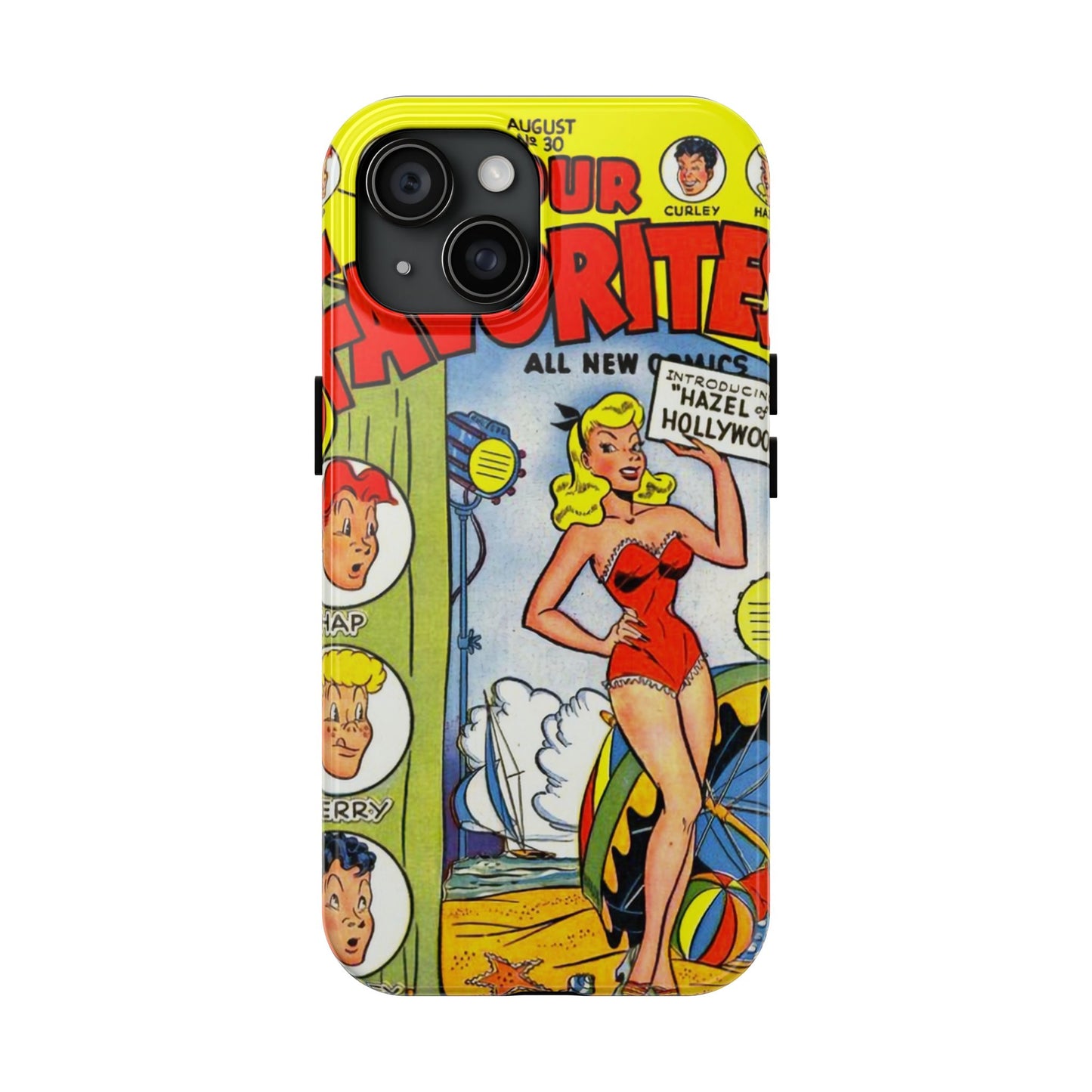 Vintage Comic Book Phone Case - Retro Art Design - Old School Male 