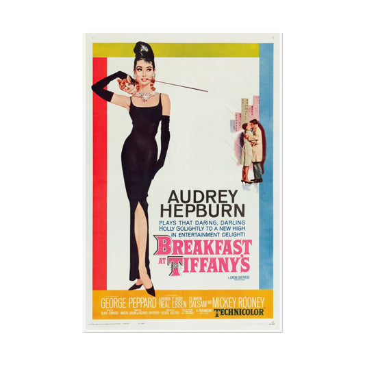 Vintage Breakfast at Tiffany's Rolled Posters, Movie Poster Prints, Wall Art Decor, Home Theater Decoration, Classic Film Memorabilia, - Old School Male 