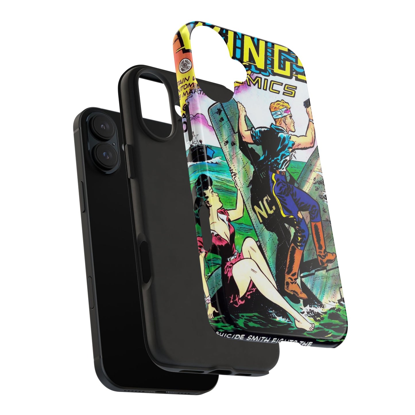 Retro Wings Comics Cover Tough Phone Cases